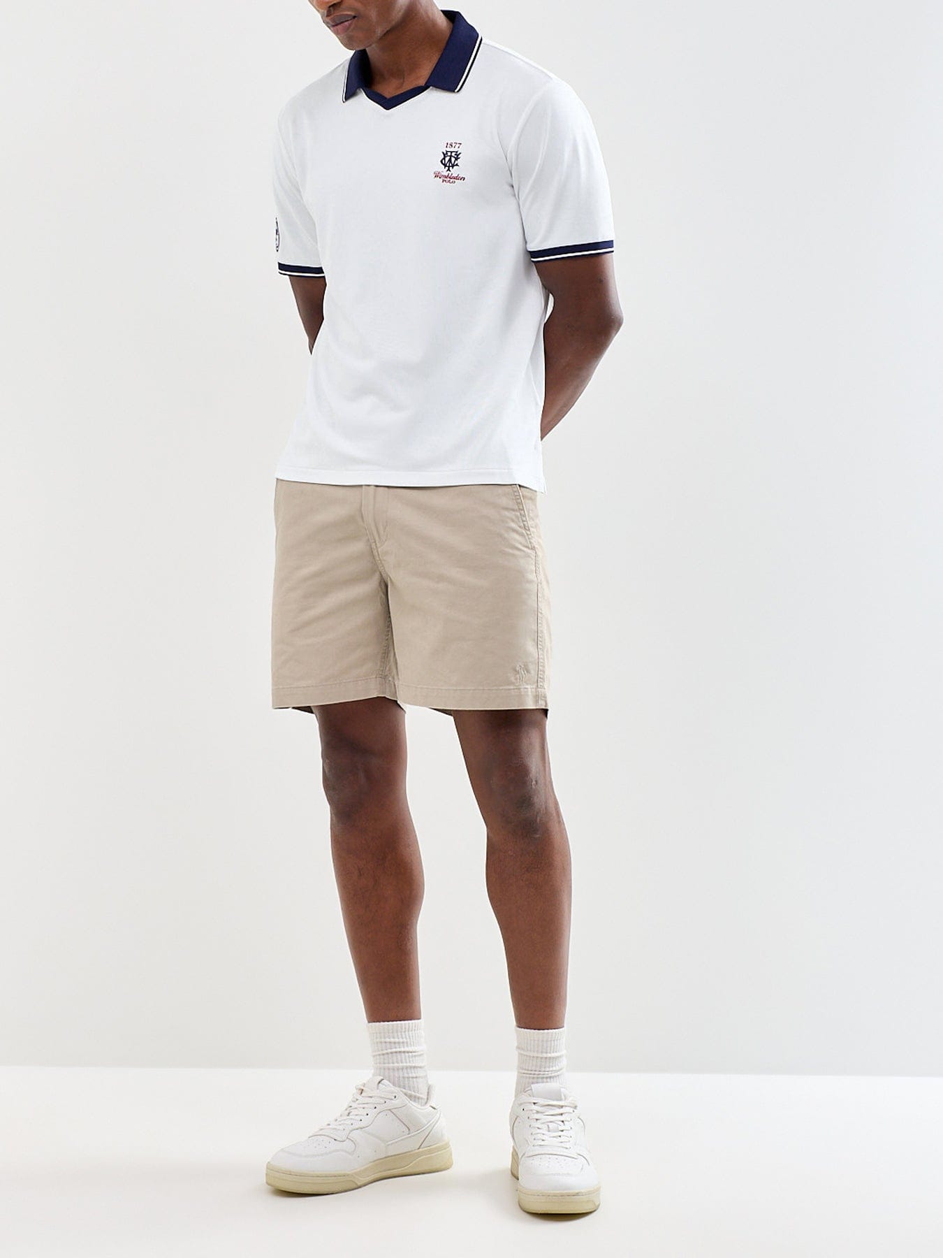 Polo Ralph Lauren Wimbledon Open Neck Polo Shirt White