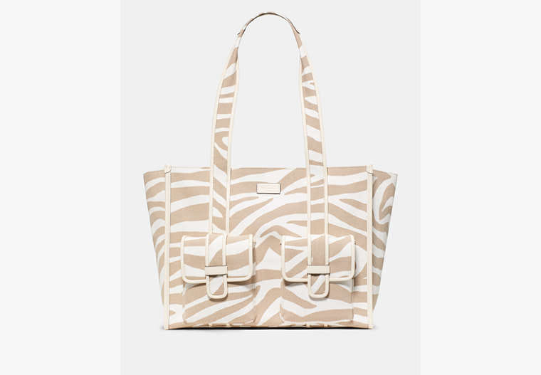 Kate Spade Kip Zebra Cargo Large Tote Bag