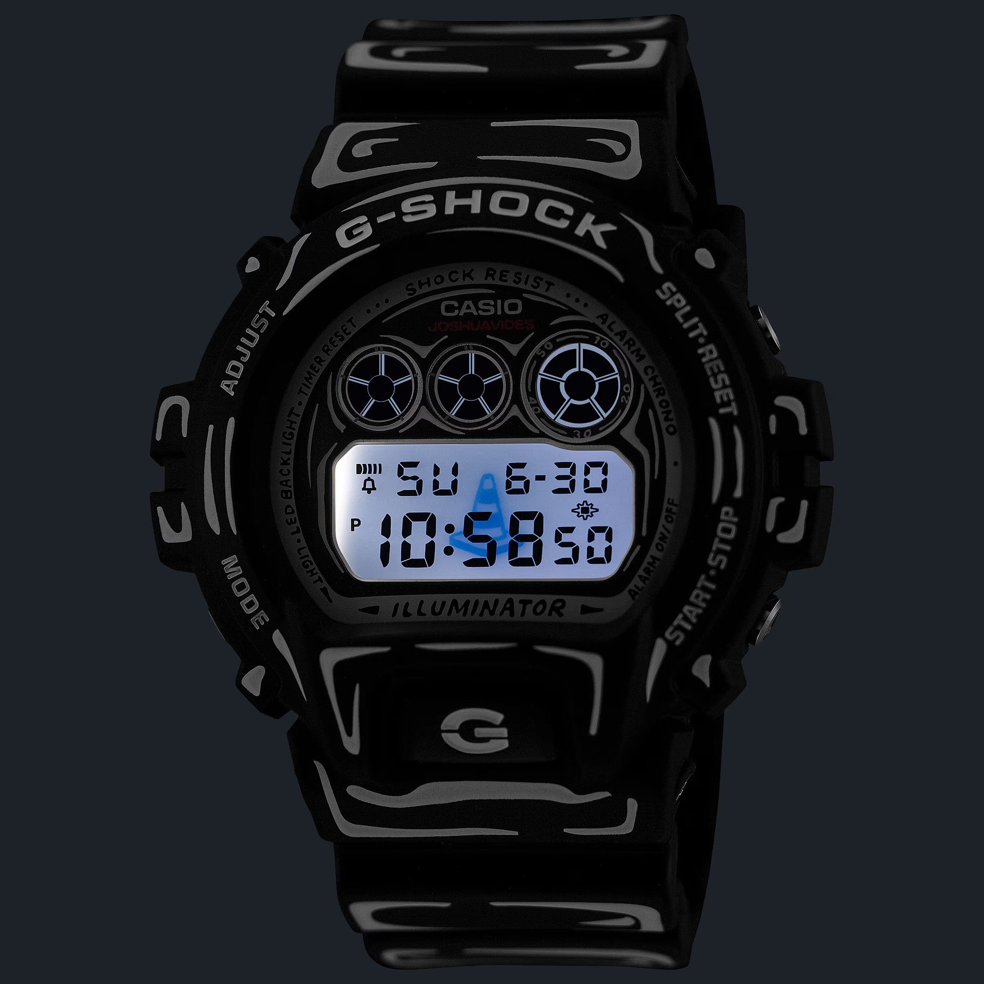 Casio Joshua Vides G - Shock DW6900JV - 1 Black/White