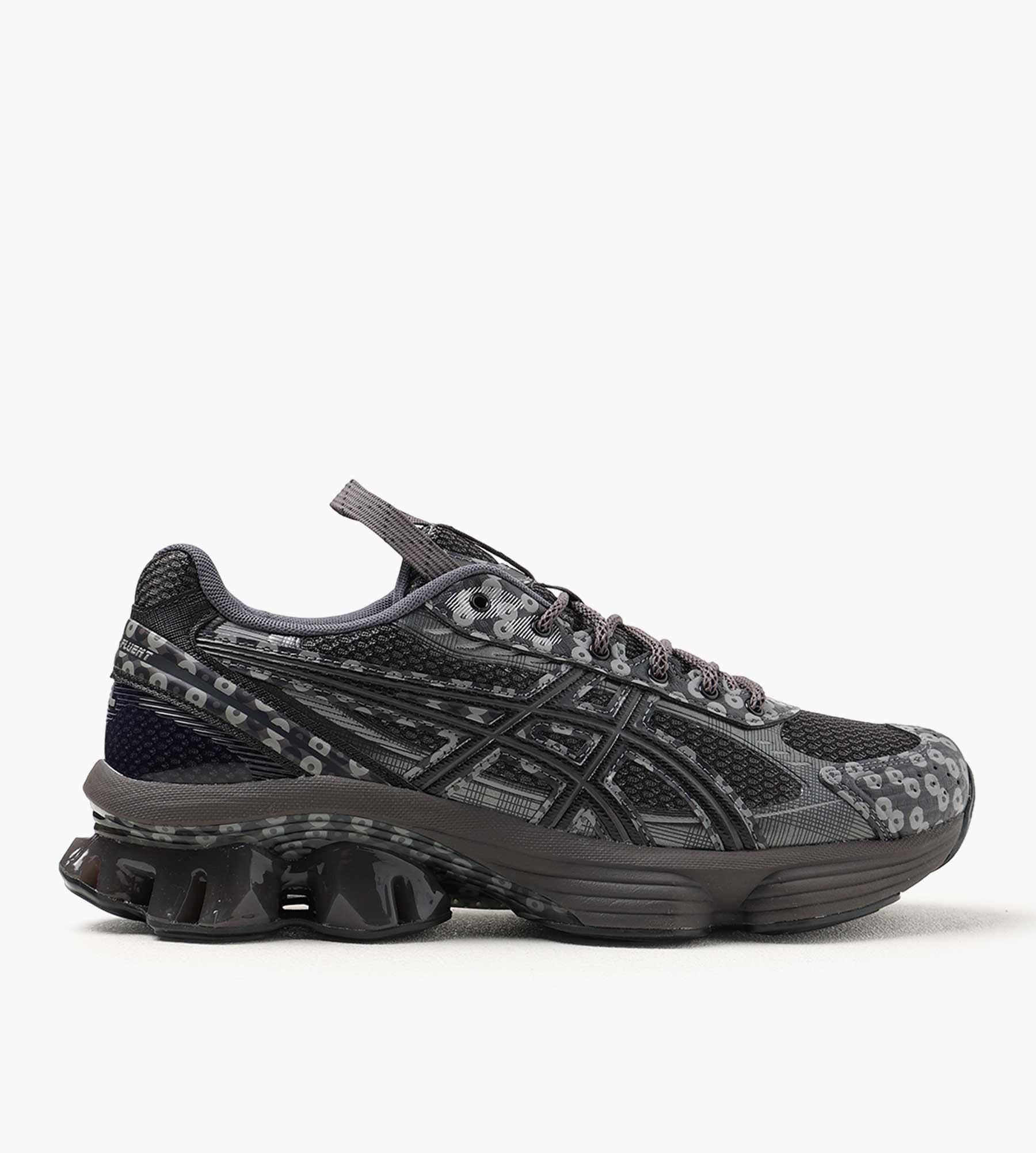 ASICS US7 - S GEL - KINETIC FLUENT by Kiko Obsidian Grey Graphite Grey