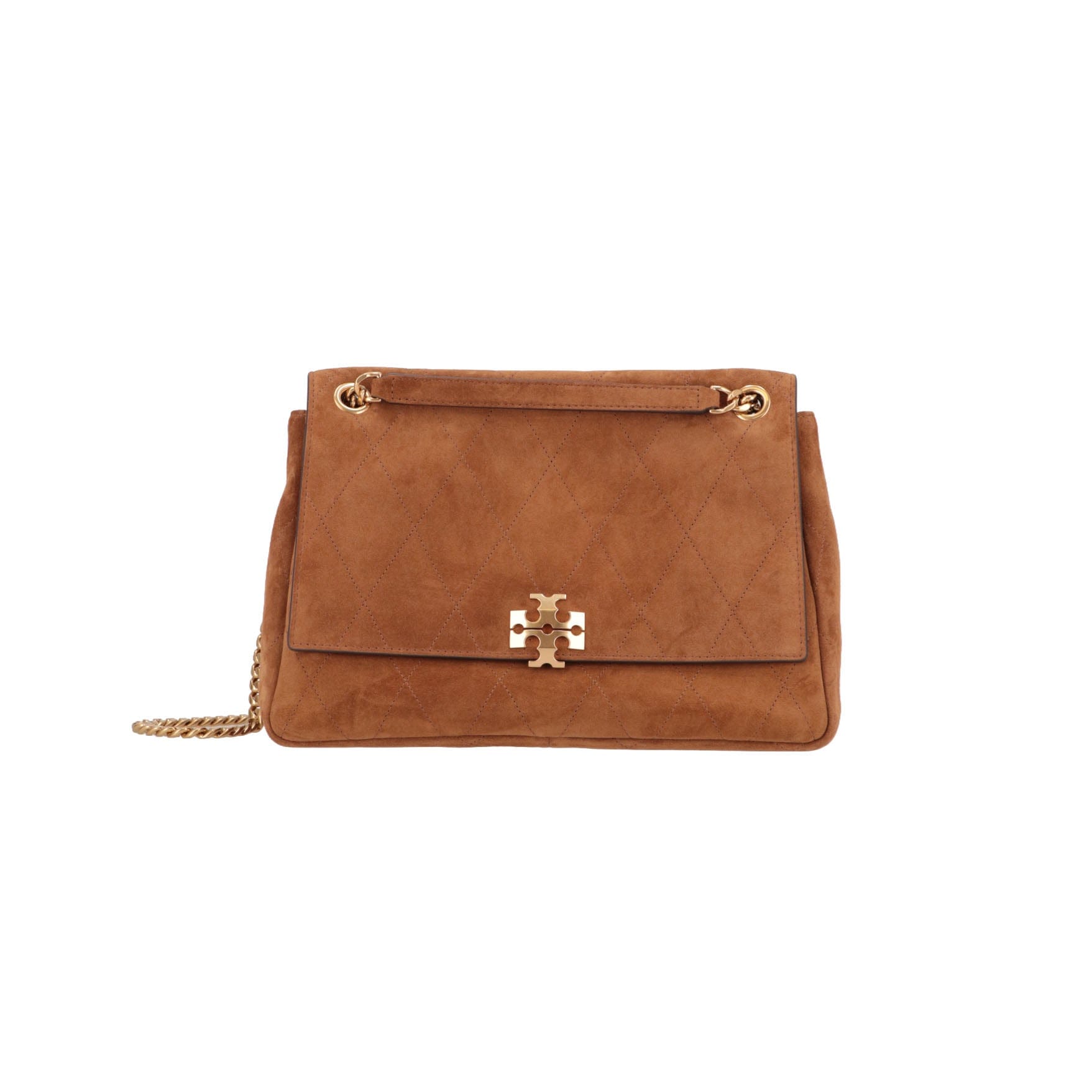 Tory Burch Womens Caramel Shoulder Bag