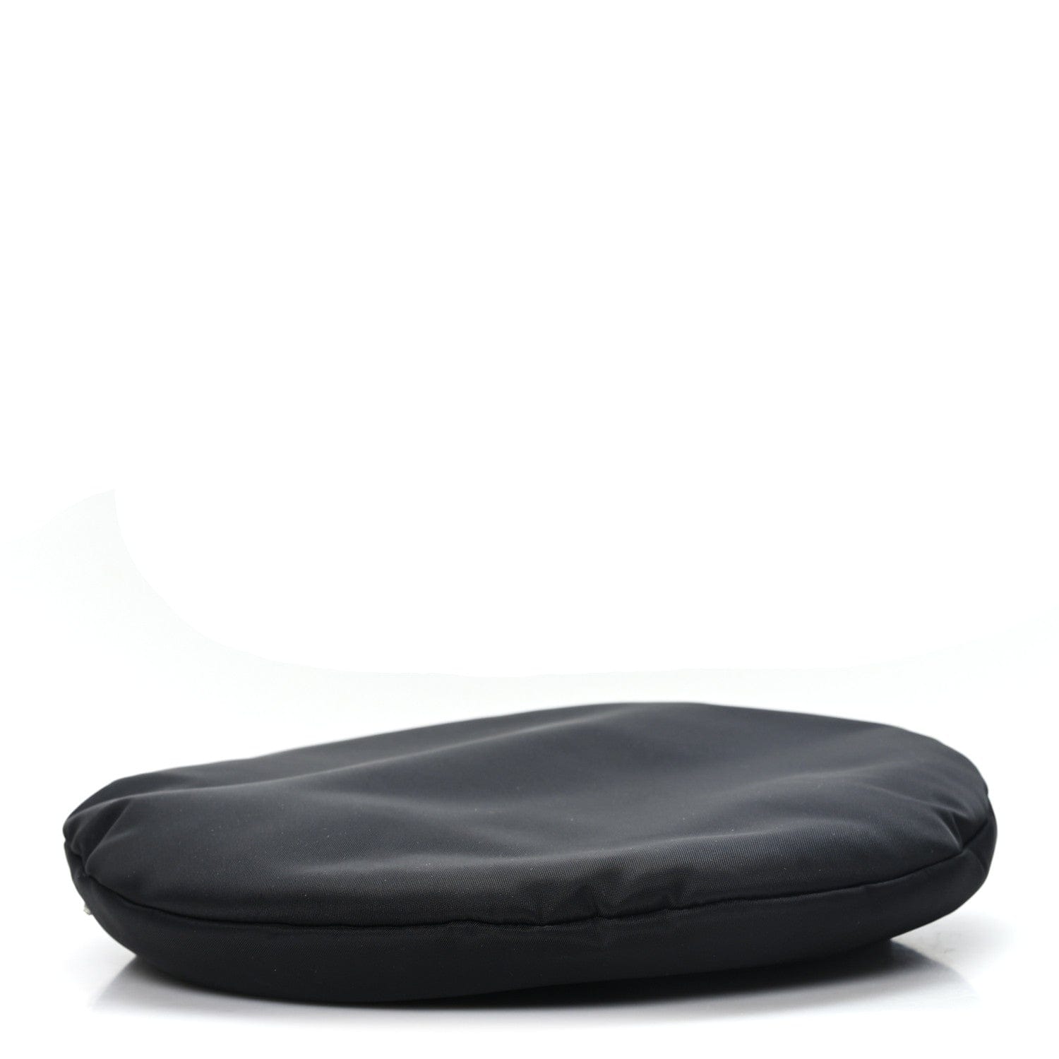 Prada Re - Nylon Metal Triangle Logo Beret L Black