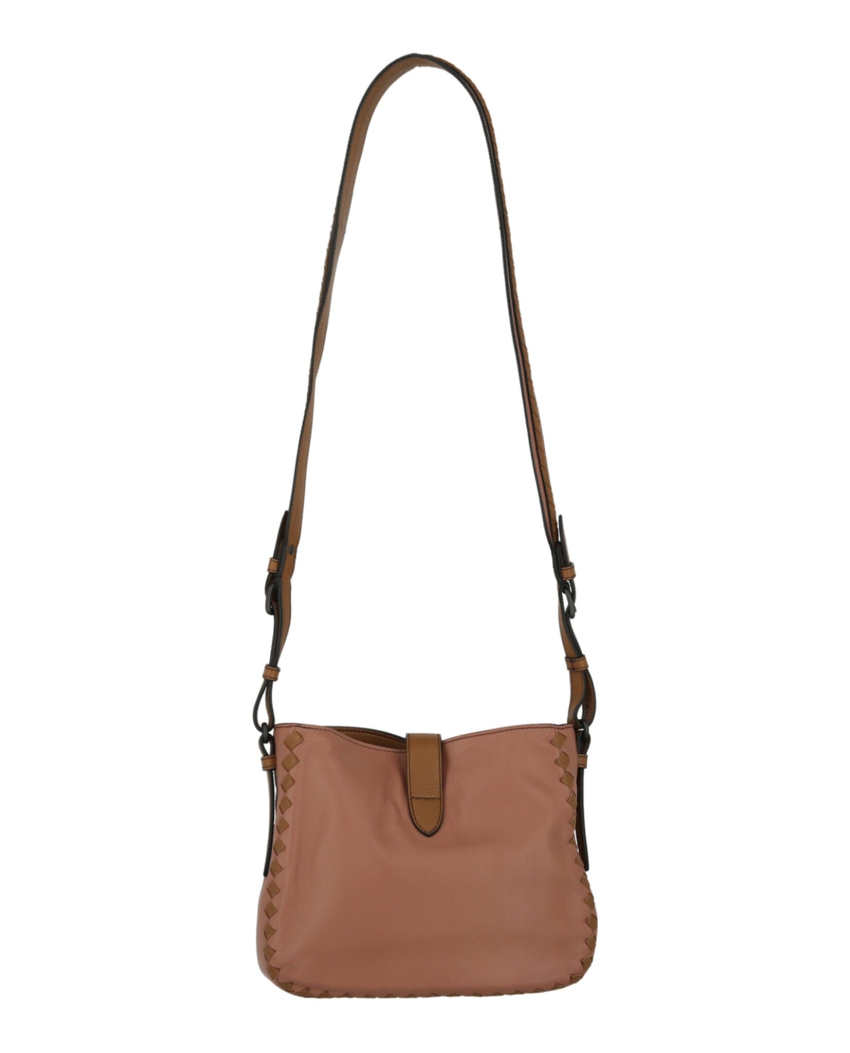 Bottega Veneta Womens Two - Tone Leather Shoulder Bag