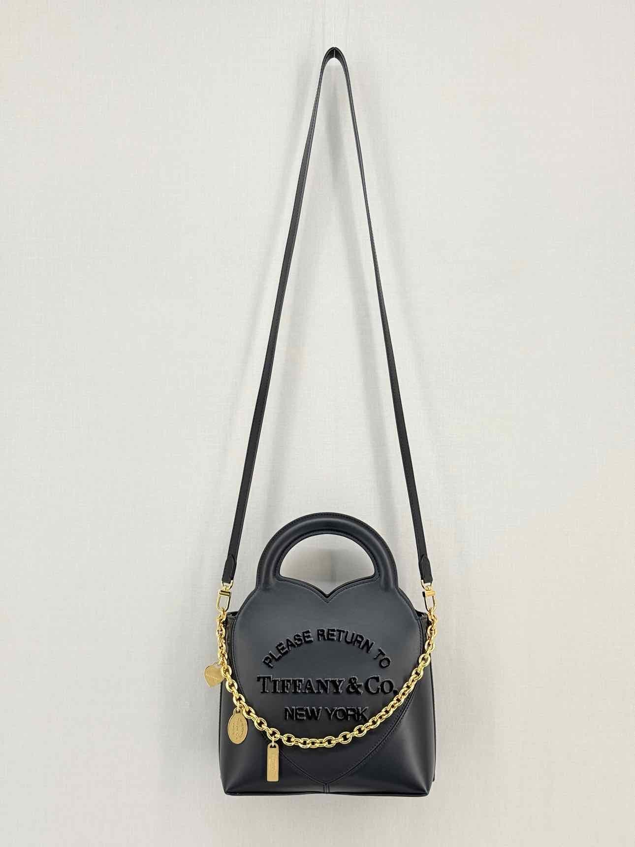 Tiffany & CO Return To Tiffany Black C Print Tote Bag