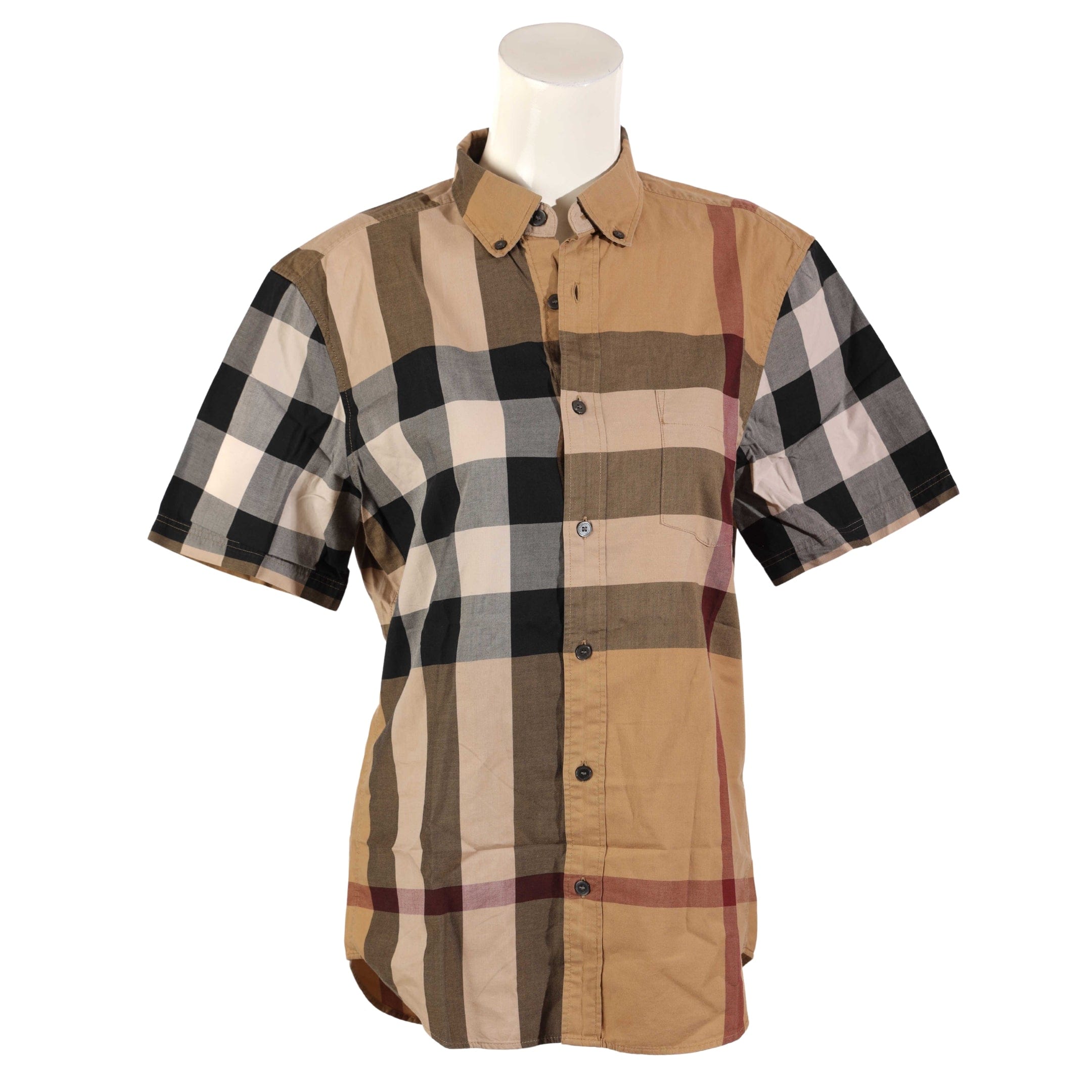 Burberry Beige Check Cotton Shirt