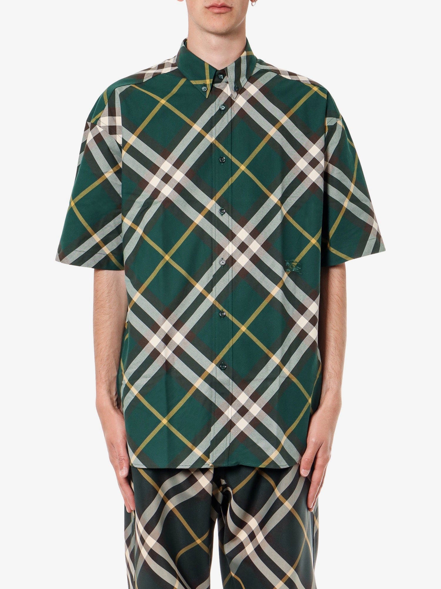 Burberry Cotton shirt with check motif