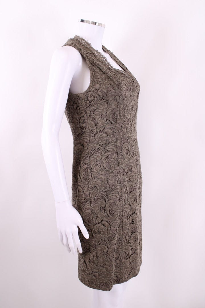 Burberry S/S Lace Dress Khaki 10