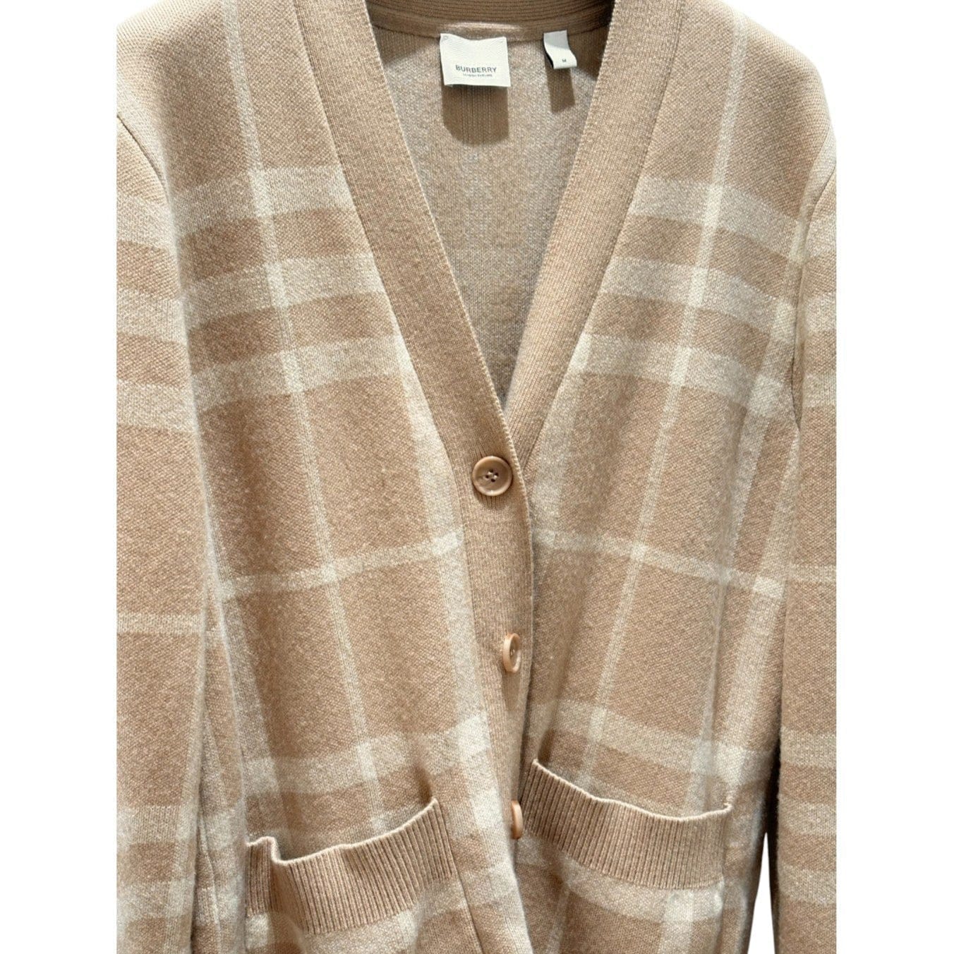 Burberry Classic Check Wool Cardigan #M