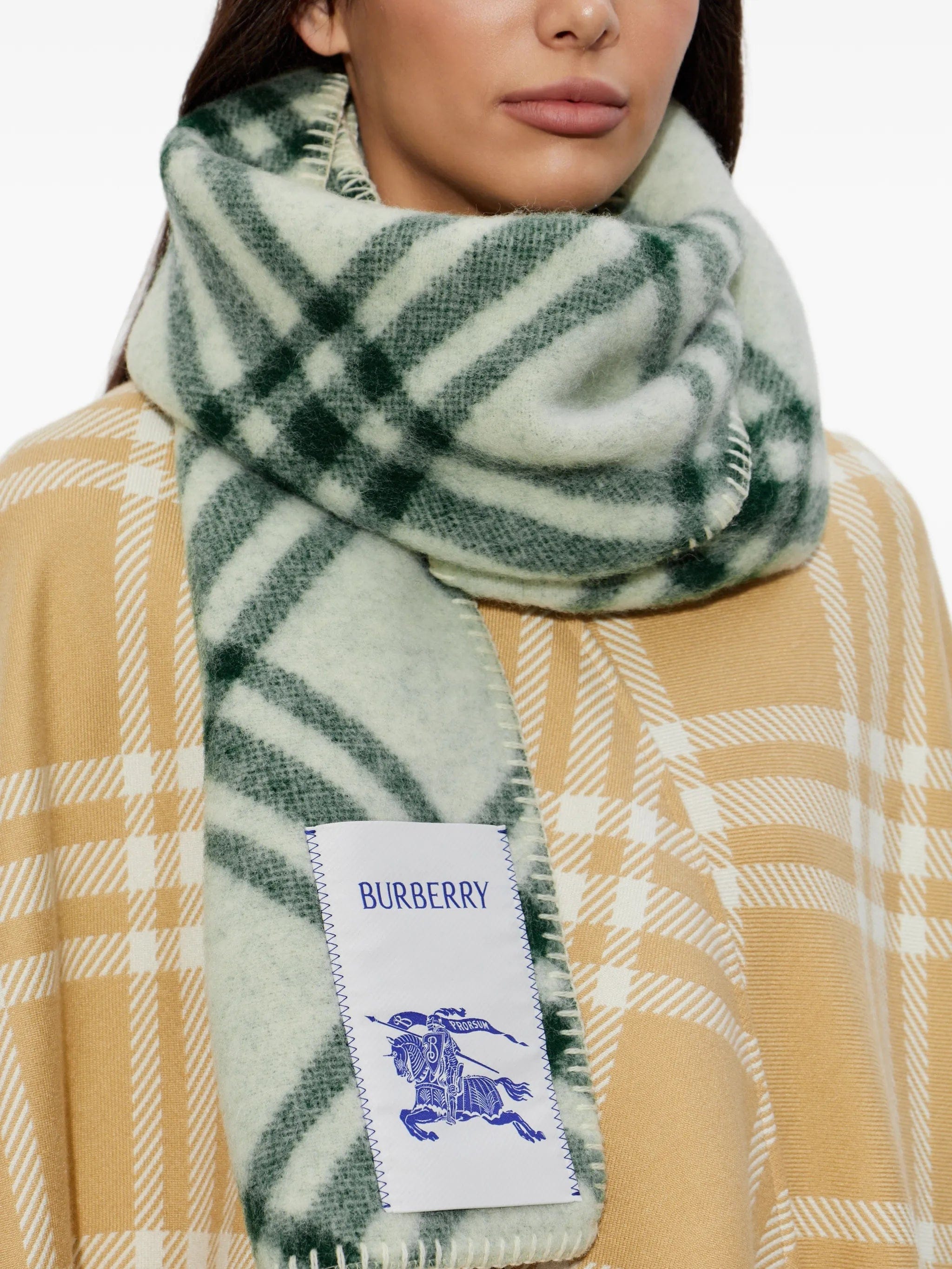 Burberry Check wool scarf