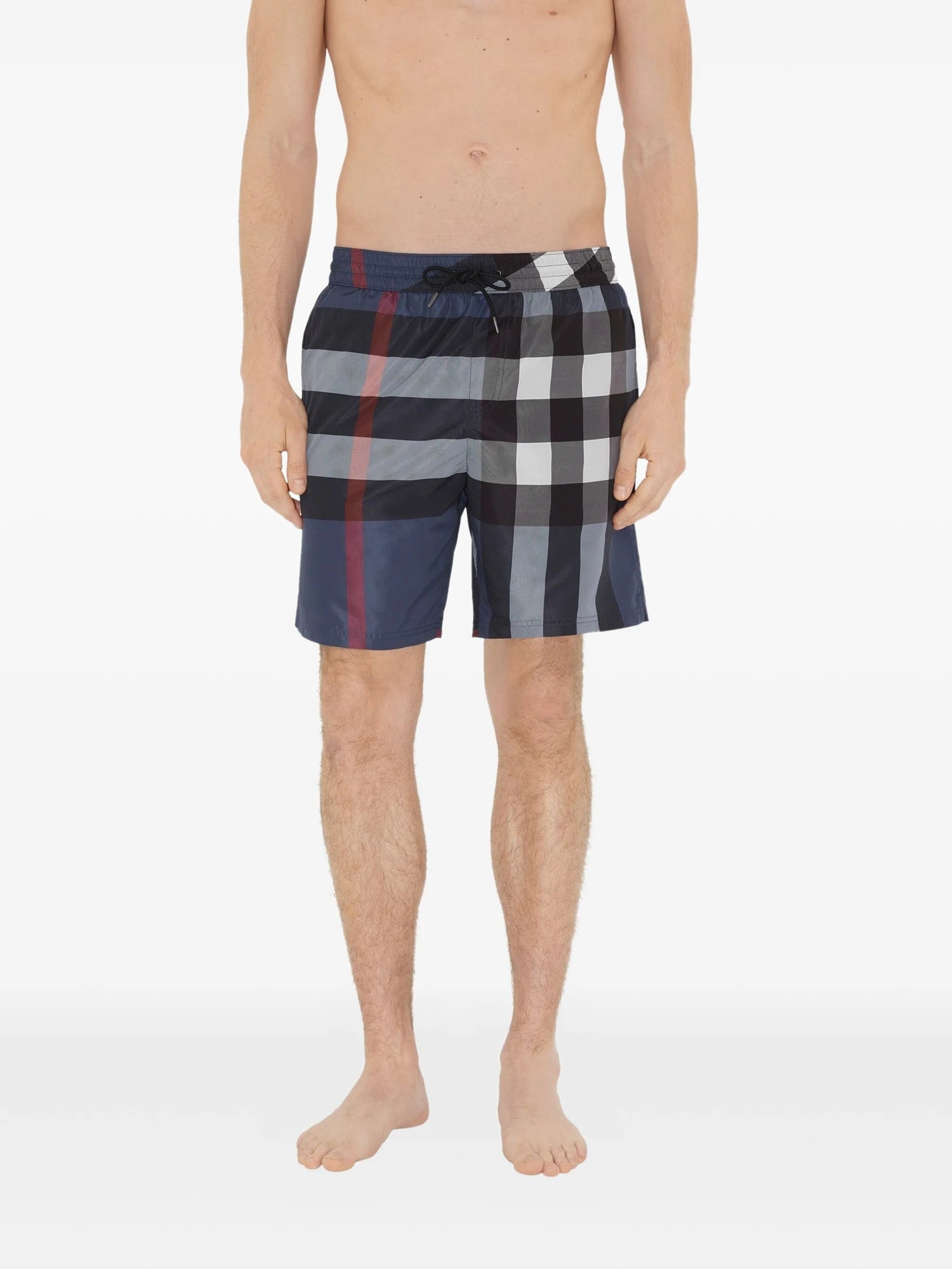 Burberry checked swim shorts