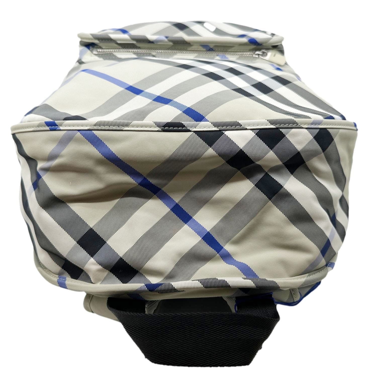 BURBERRY Shield Check Nylon Backpack Grey