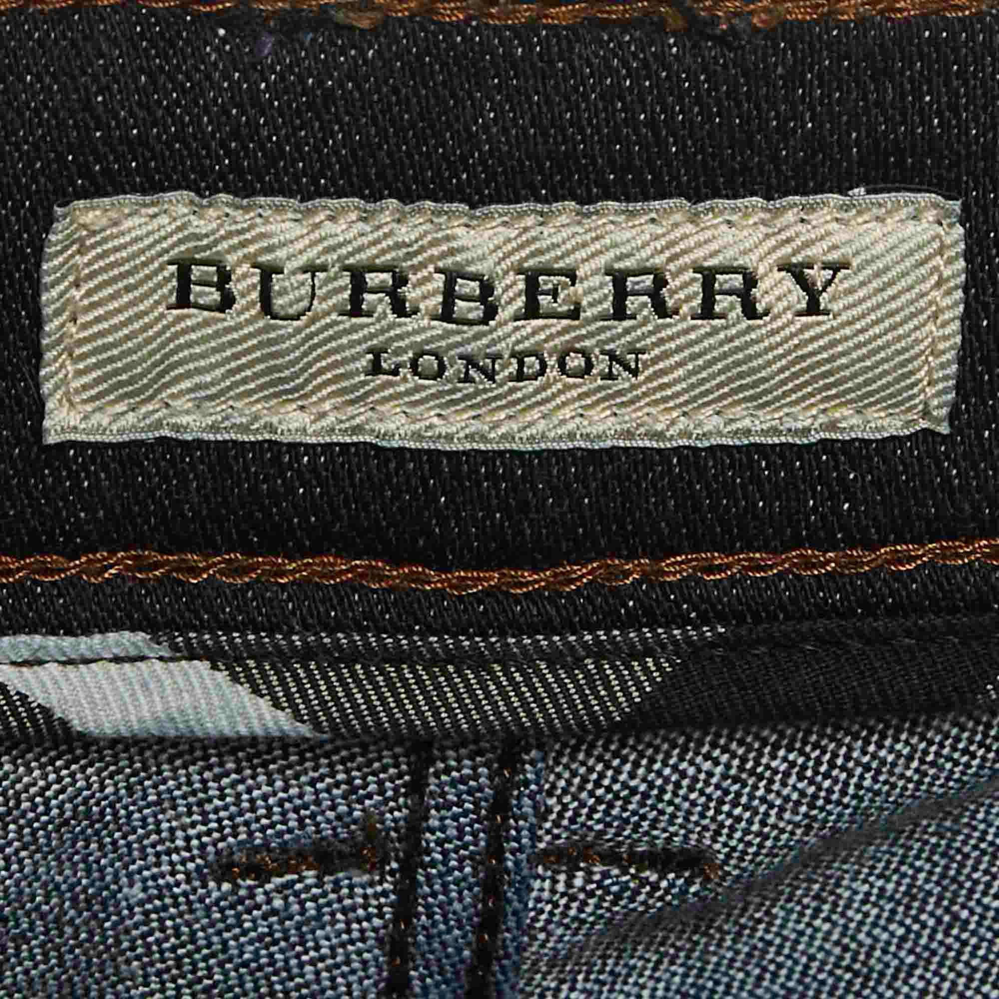 Burberry London Blue Denim Skinny Leg Jeans M/waist