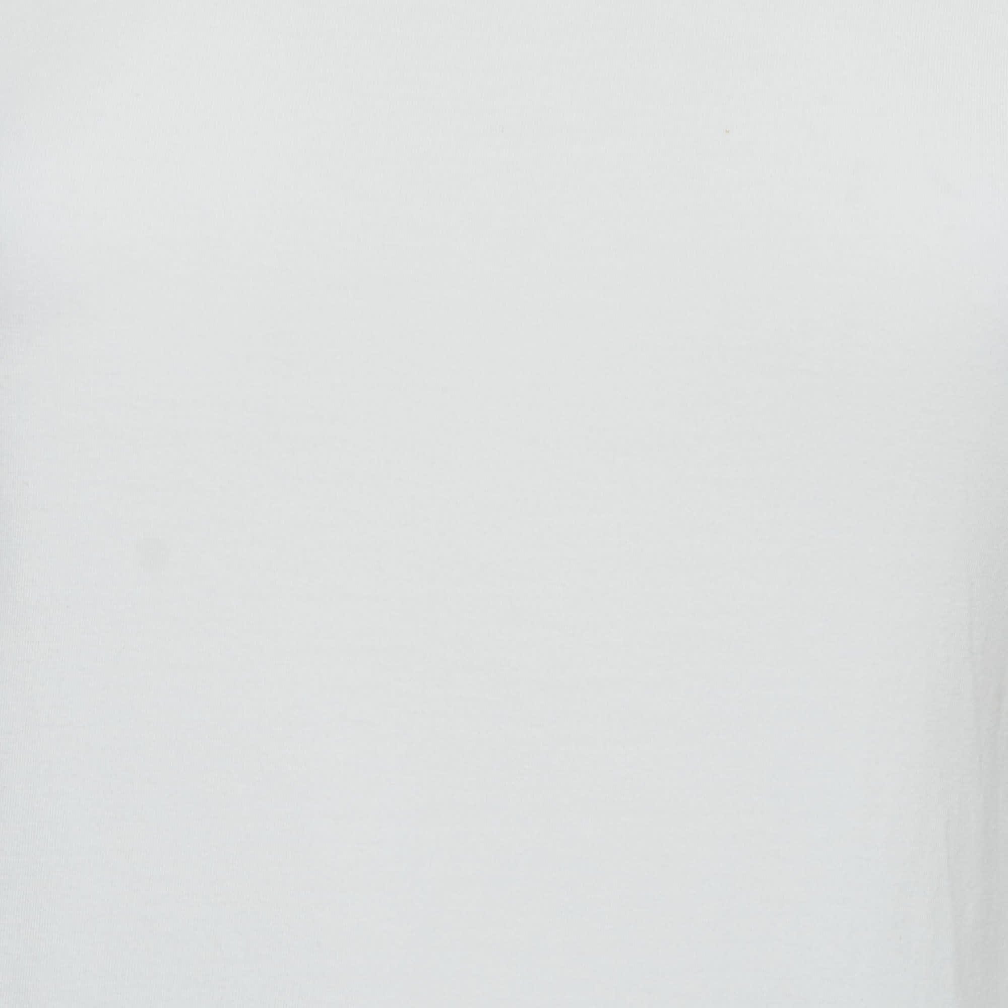 Burberry White Nova Check Jersey Scoop Neck Top