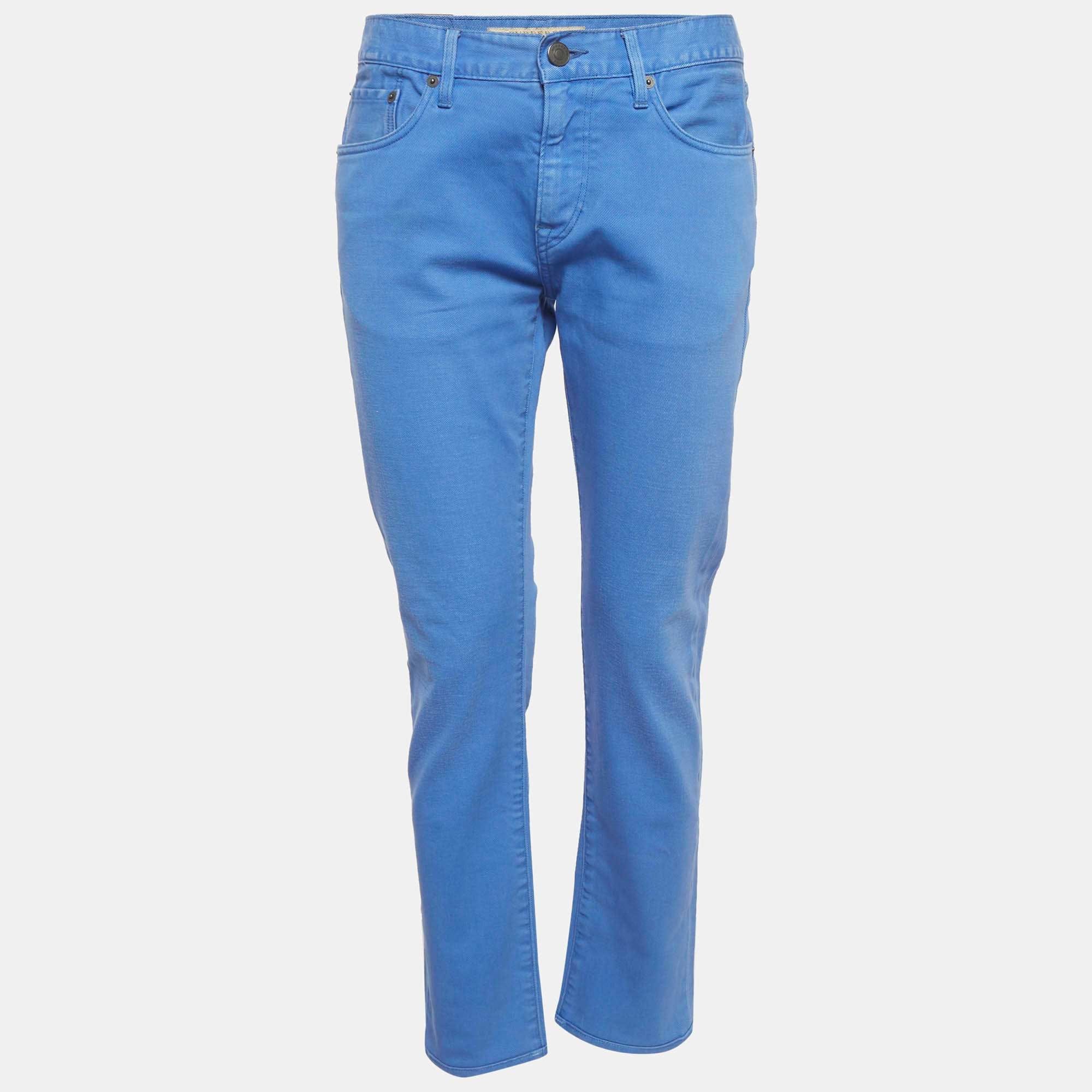 Burberry Brit Blue Denim Slim Fit Jeans M/waist