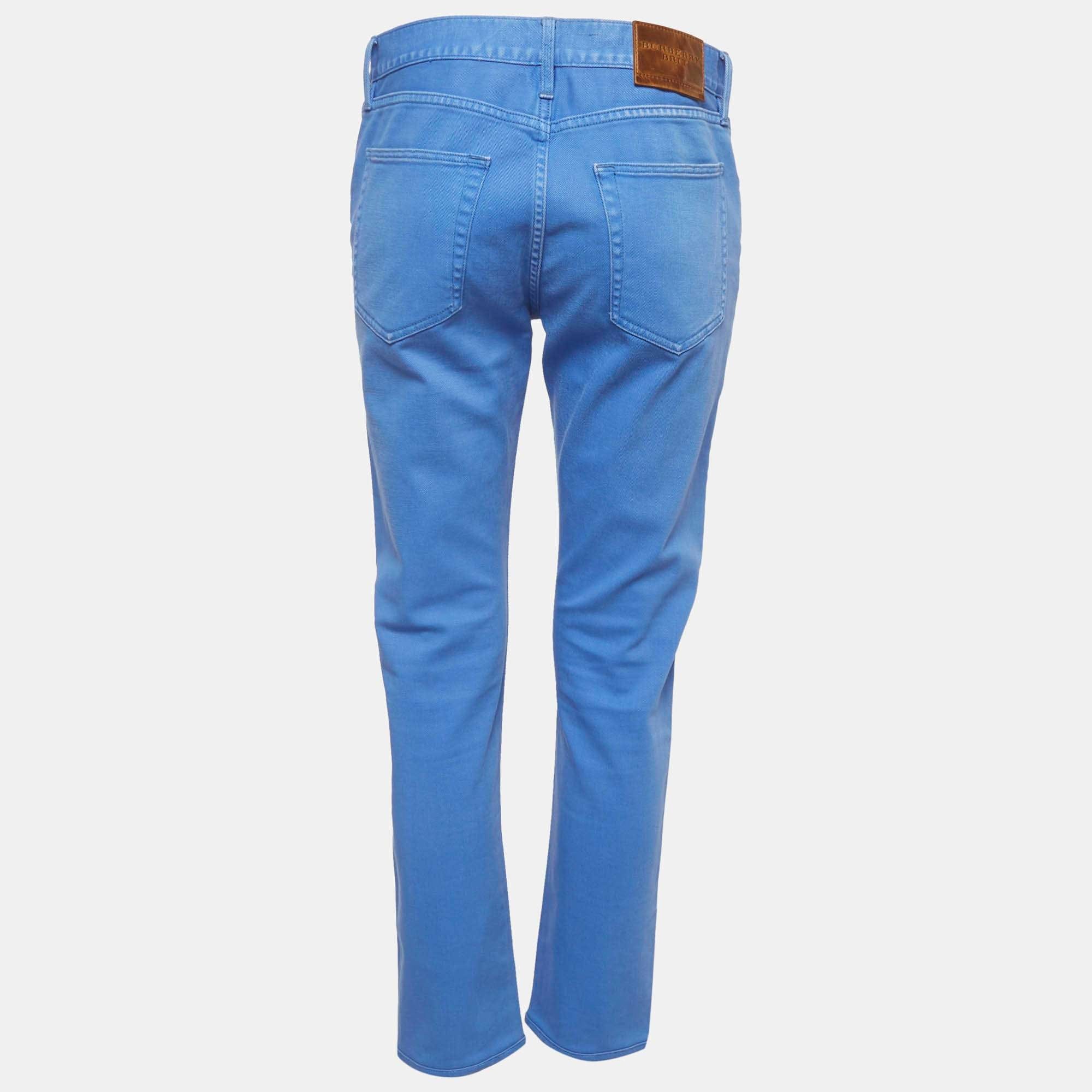 Burberry Brit Blue Denim Slim Fit Jeans M/waist