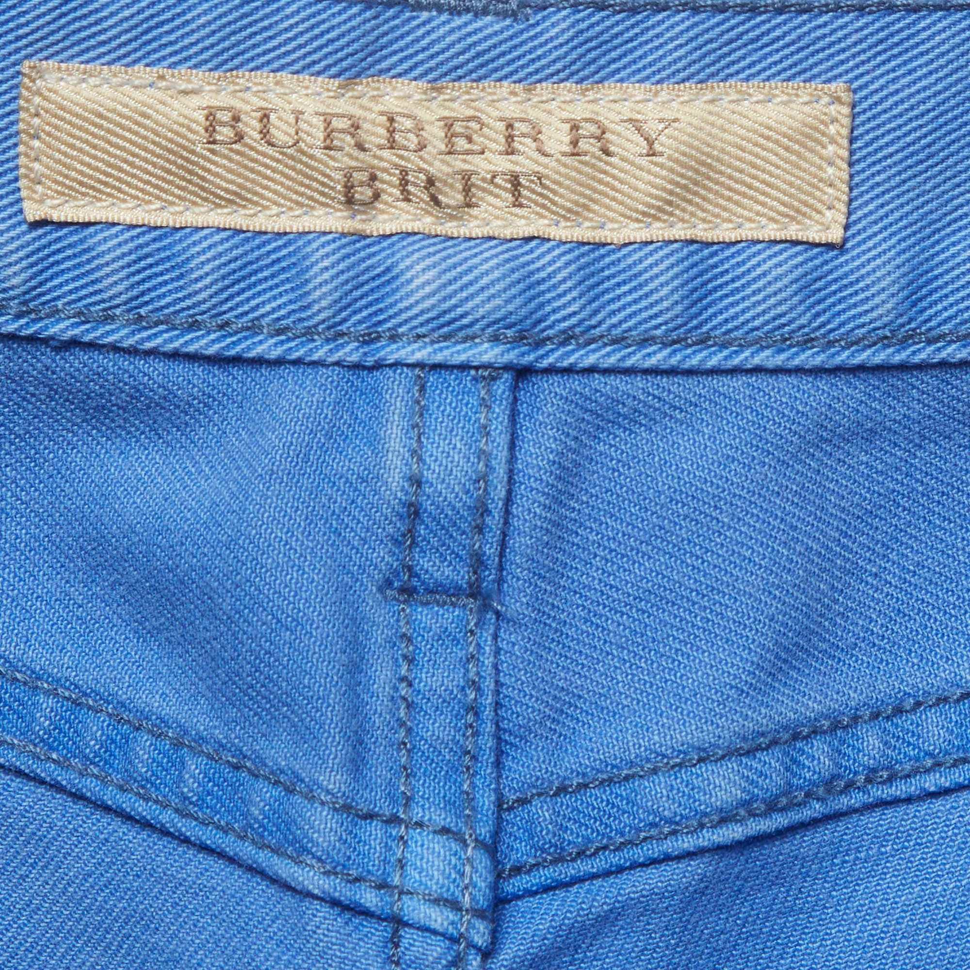 Burberry Brit Blue Denim Slim Fit Jeans M/waist