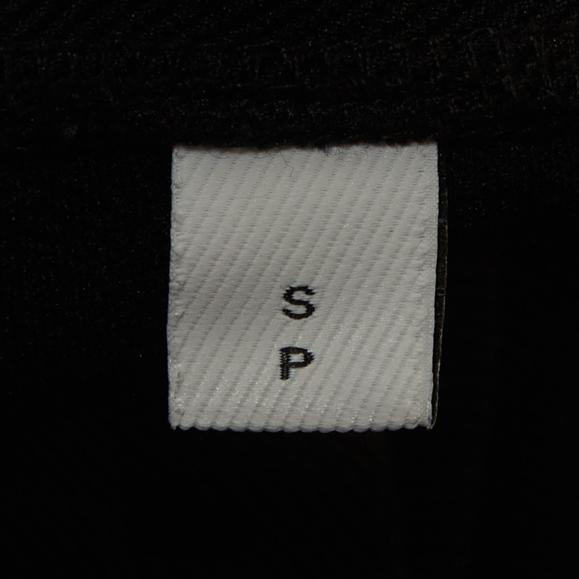 Burberry Black Gabardine Logo Applique Pants