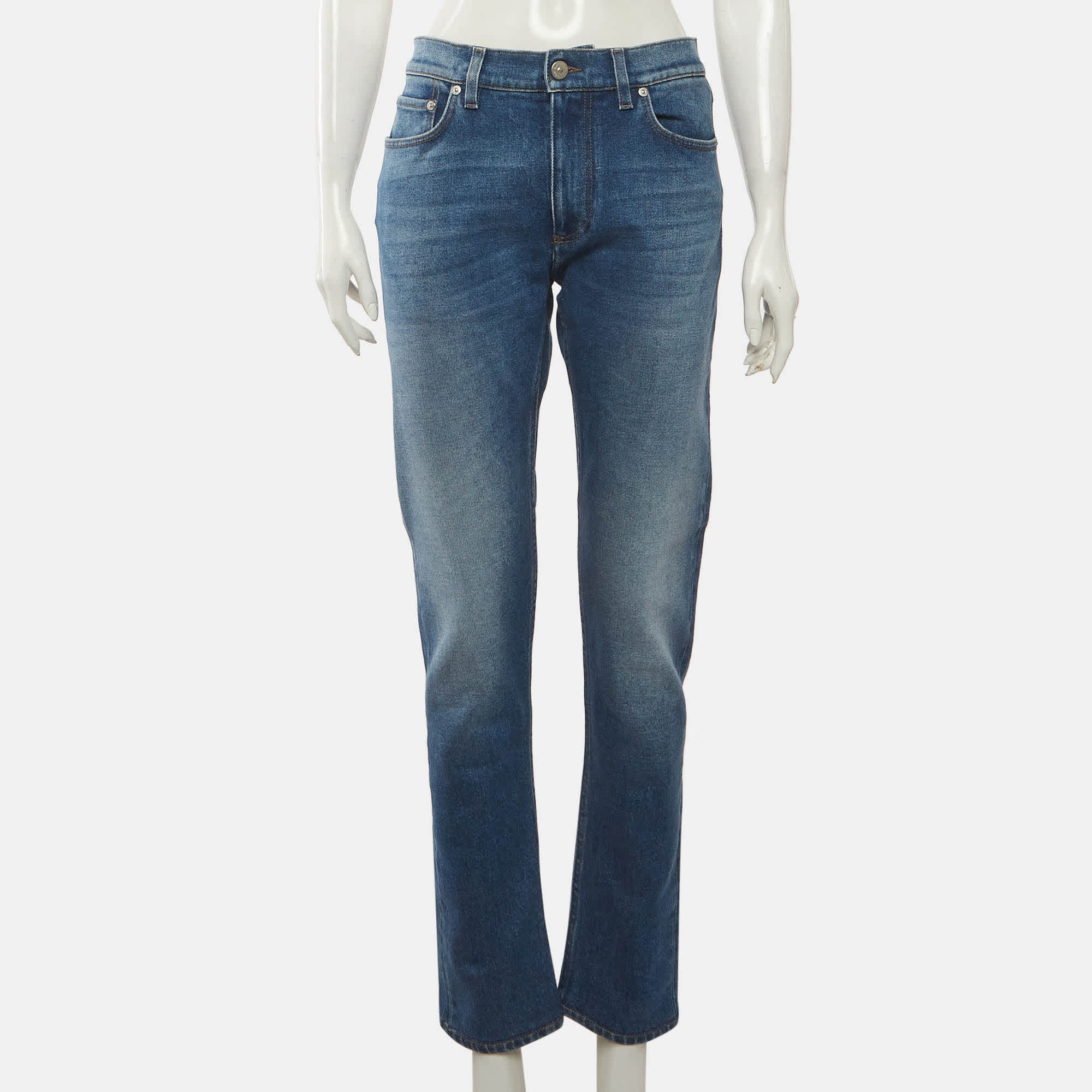 Burberry Blue Denim Slim Fit Jeans L/waist
