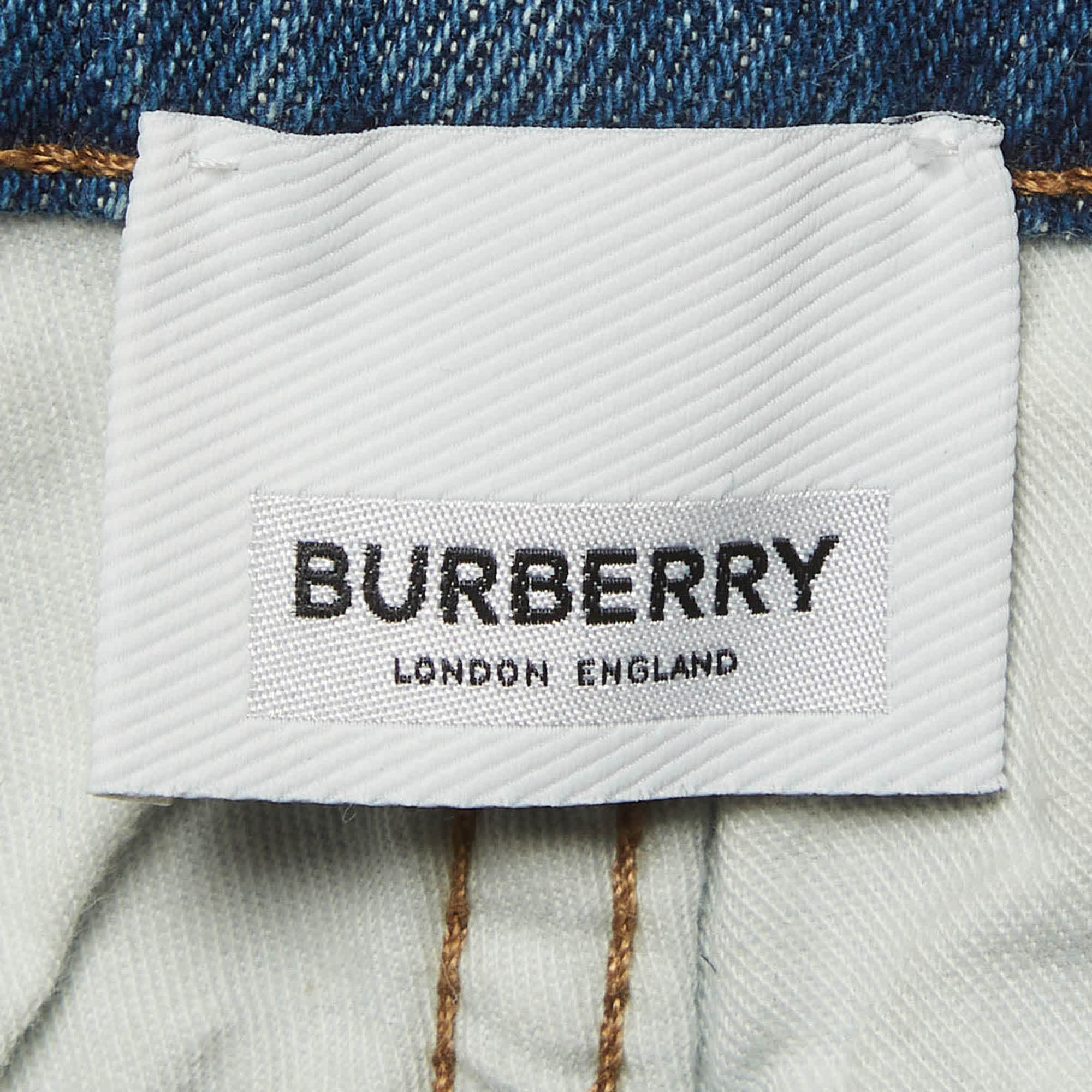 Burberry Blue Denim Slim Fit Jeans L/waist