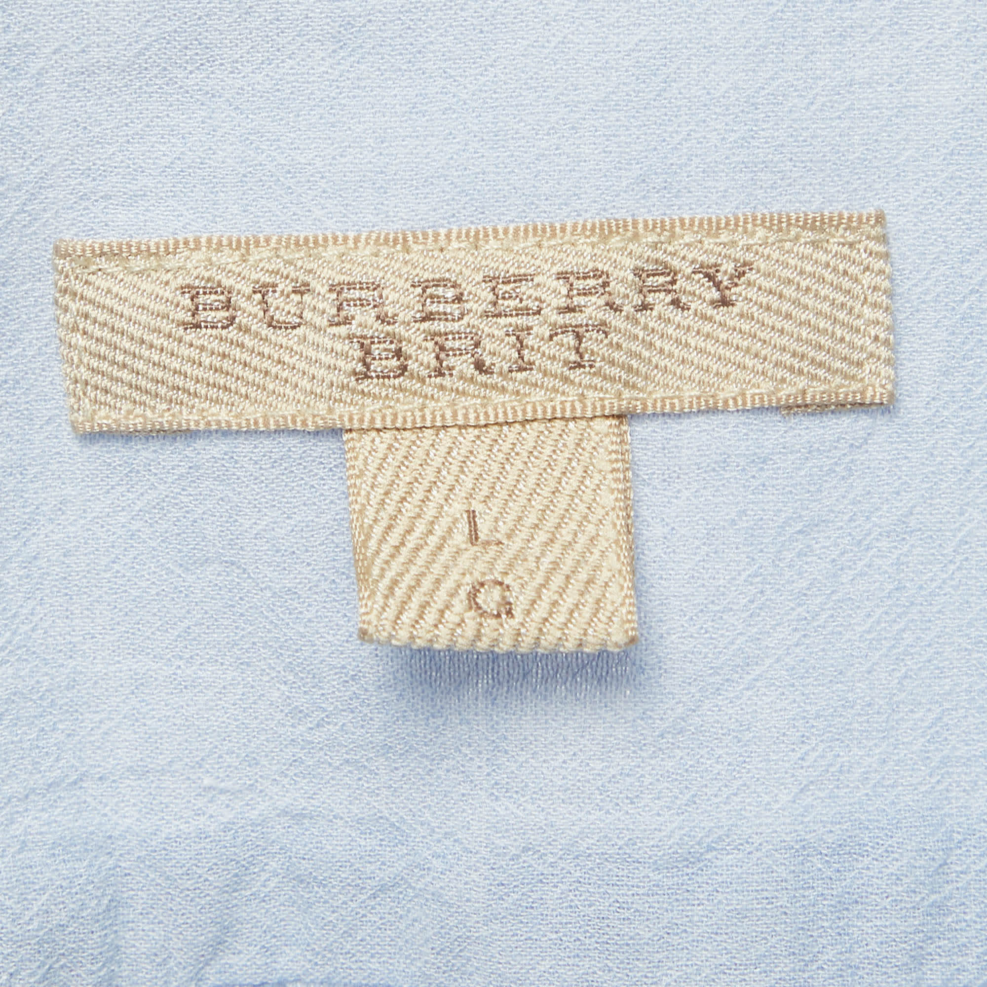 Burberry Brit Blue Cotton Shirt Blouse