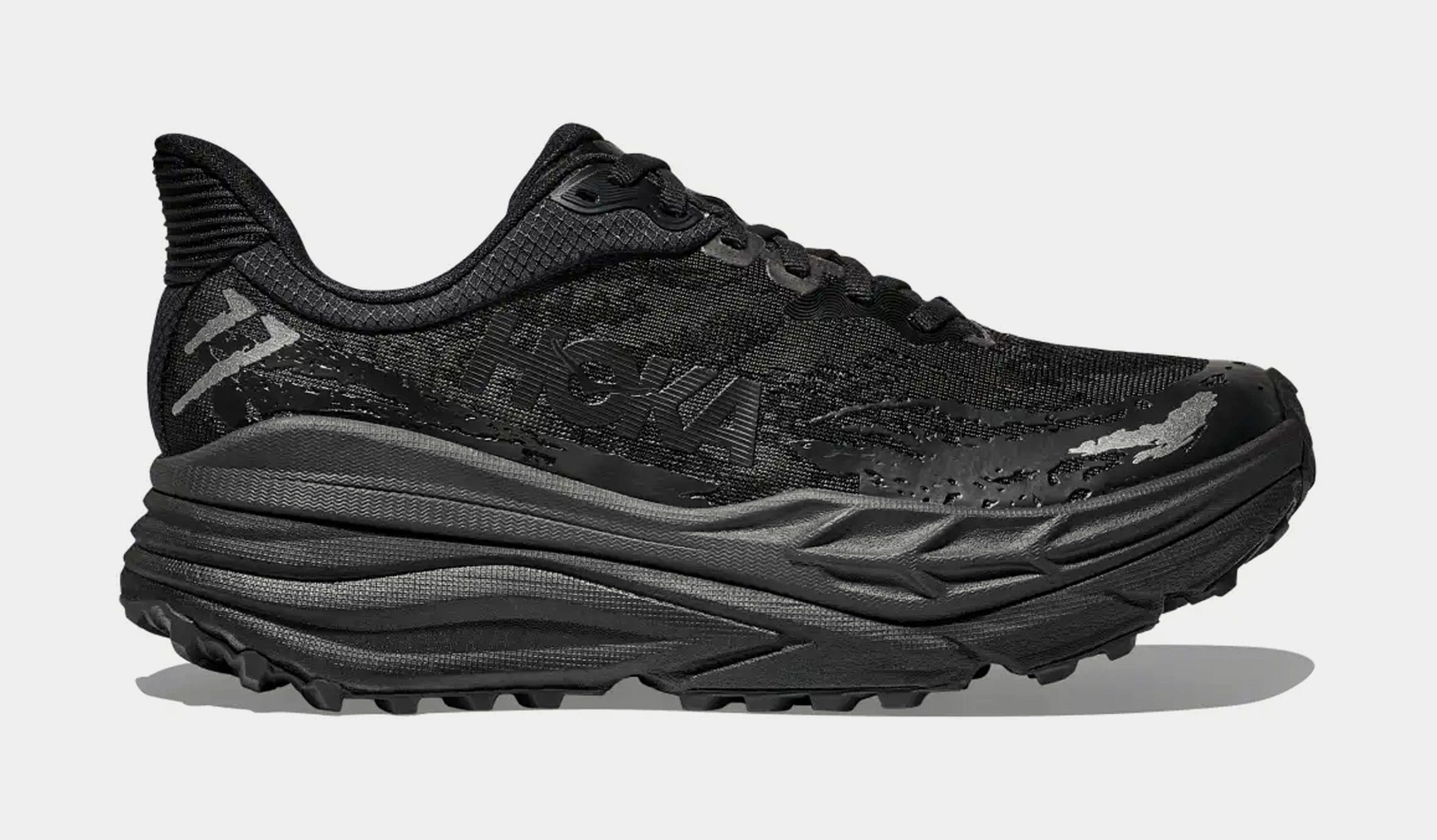 Hoka Stinson 7 Mens Running Shoes (Black/Black)