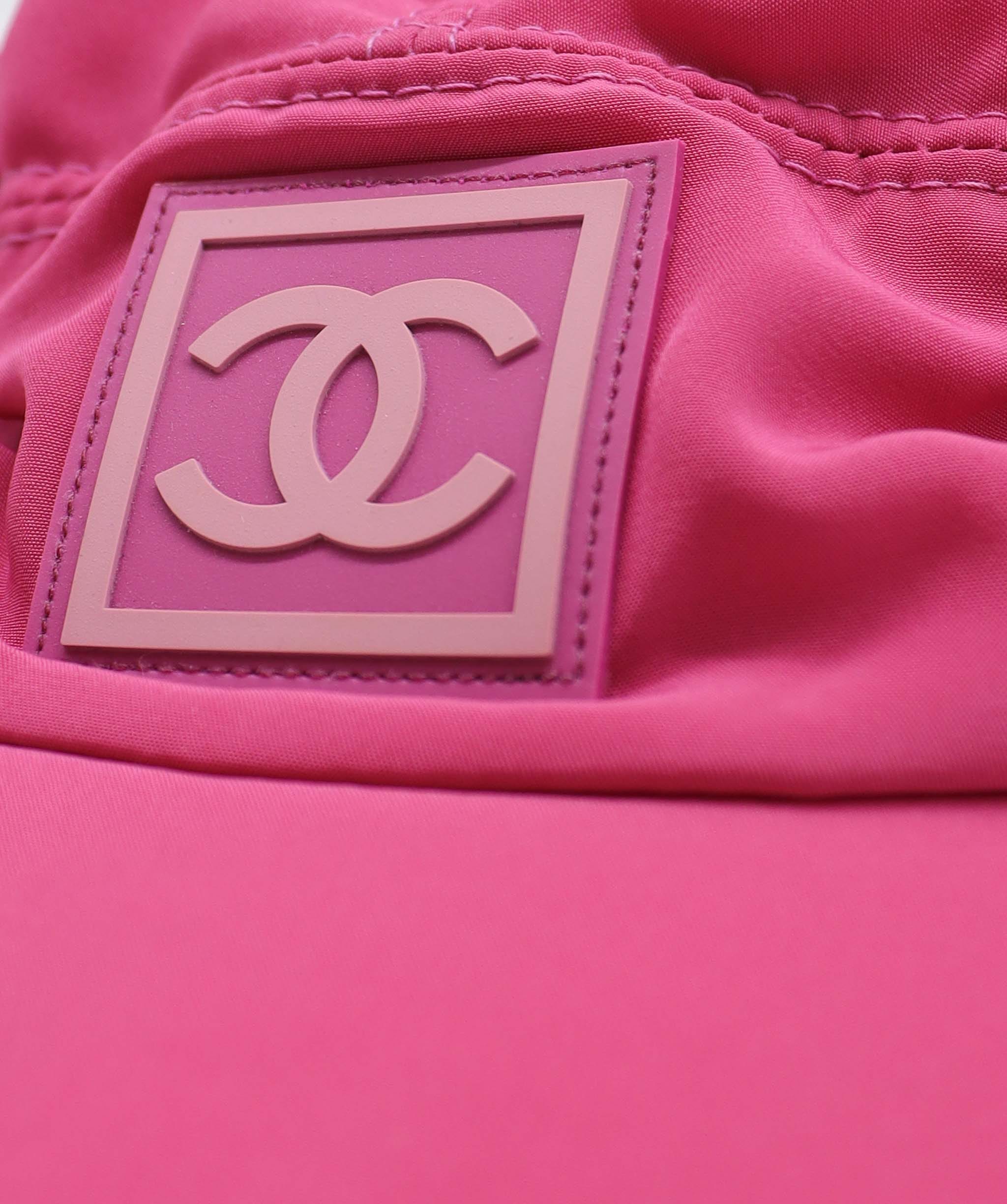 Chanel Sport Line Nylon Pink Cap Size S DXBS3709