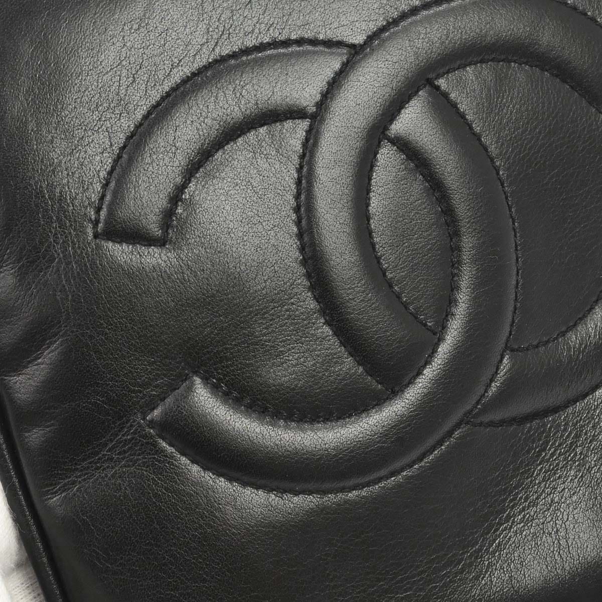 Chanel 1989 - 1991 Black Lambskin Waist Bum Bag #85/34