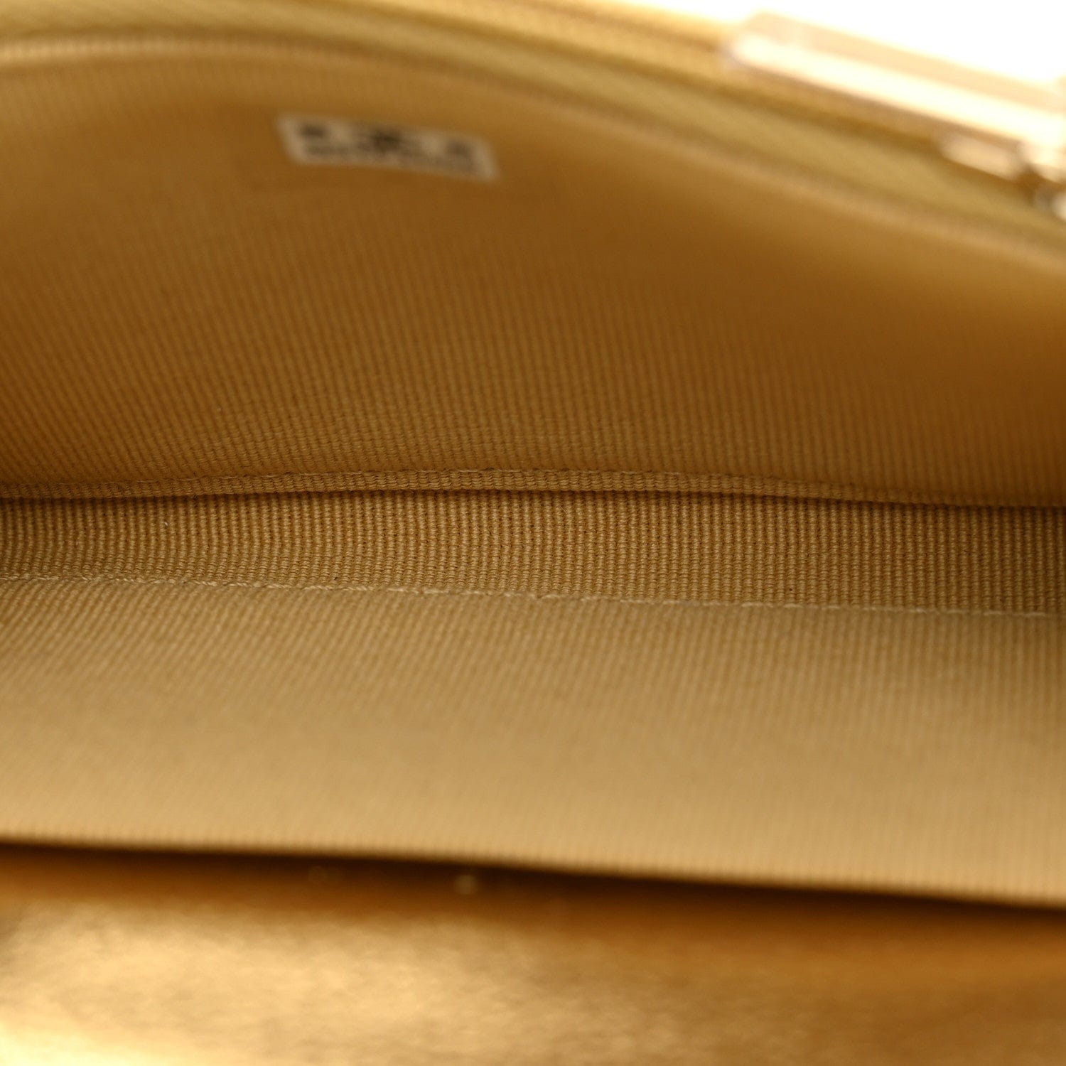 Chanel Metallic Caviar Quilted Flap Card Holder Wallet Gold