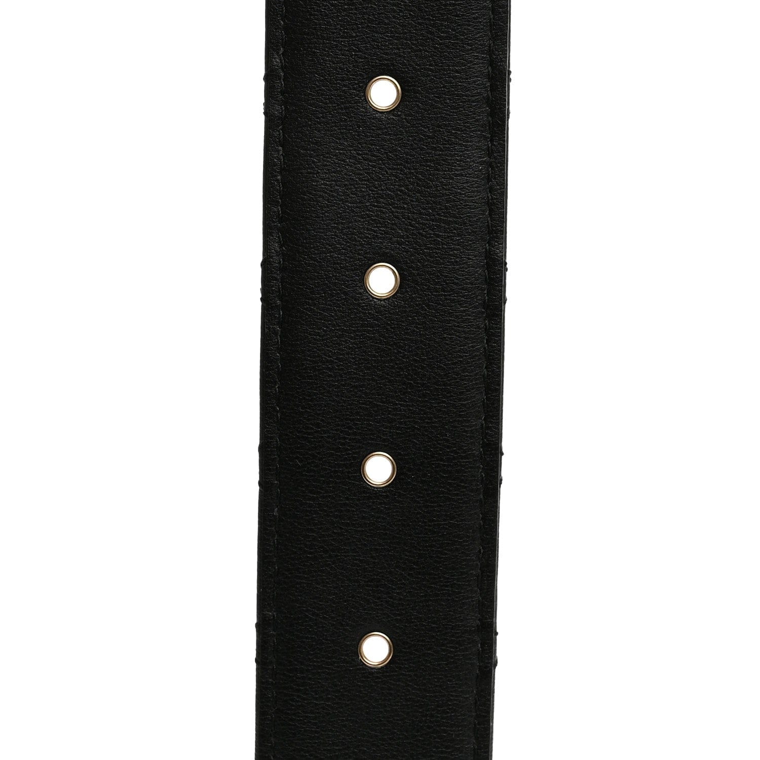 Chanel Calfskin Quilted CC Chain Belt 95 38 Black