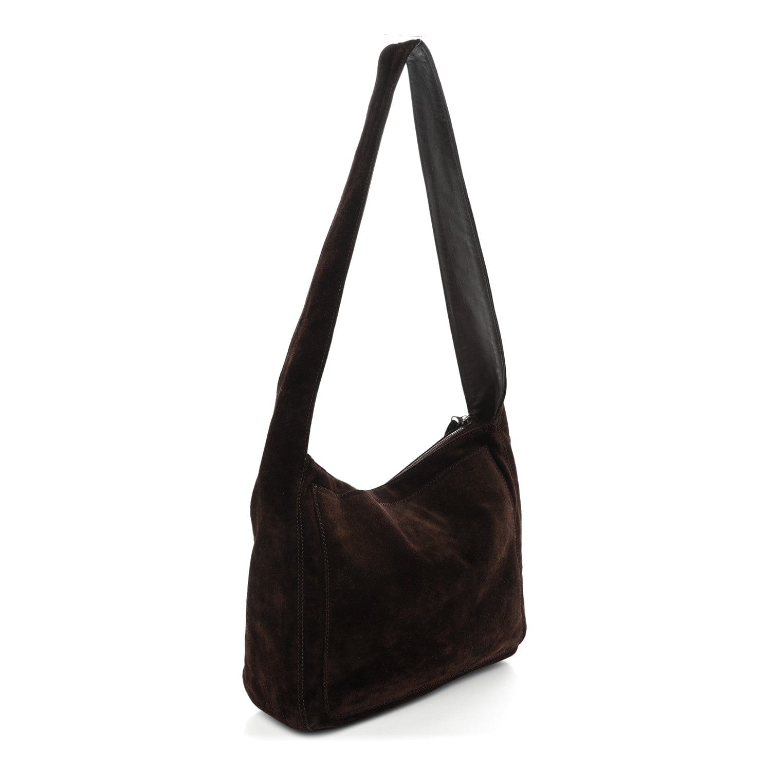 Chanel Suede CC Tassel Messenger Bag Brown