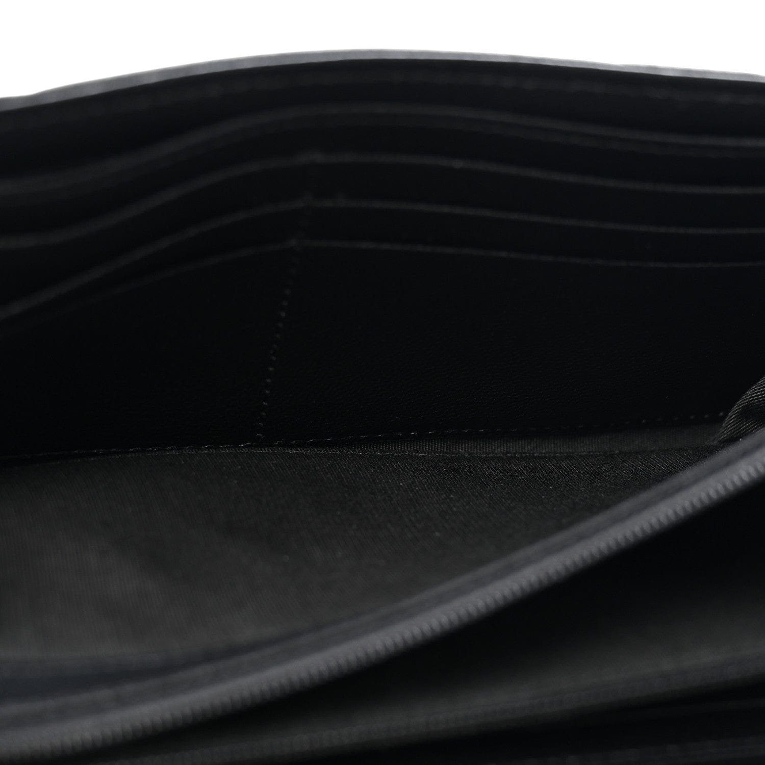 Chanel Shiny Goatskin Quilted Chanel 19 Flap Wallet Black