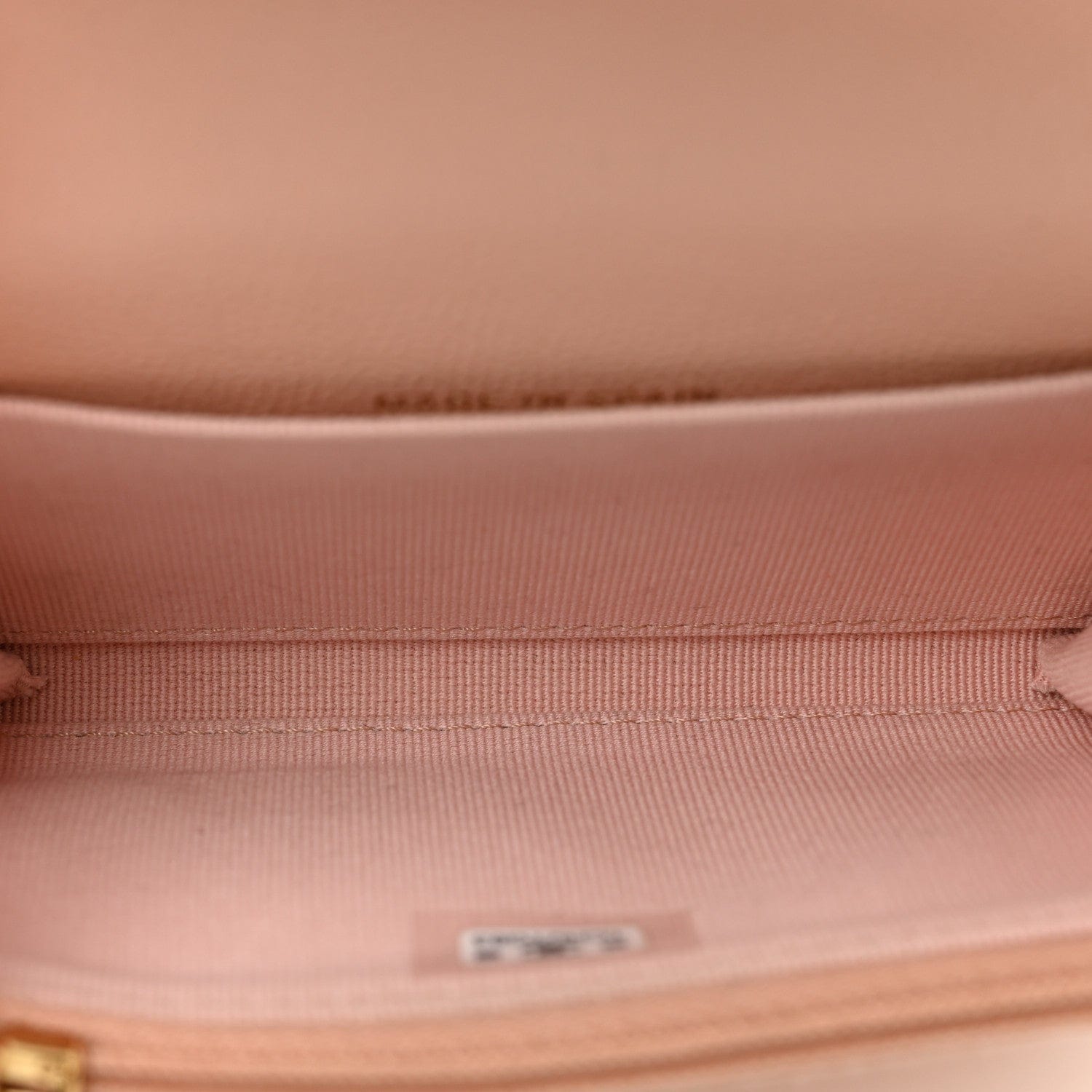 Chanel Caviar Quilted Crystal CC Flap Card Holder Pink