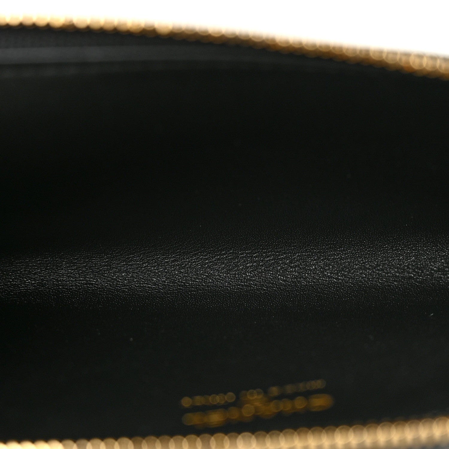 Chanel Calfskin Lizard Embossed Zipped Card Holder Black