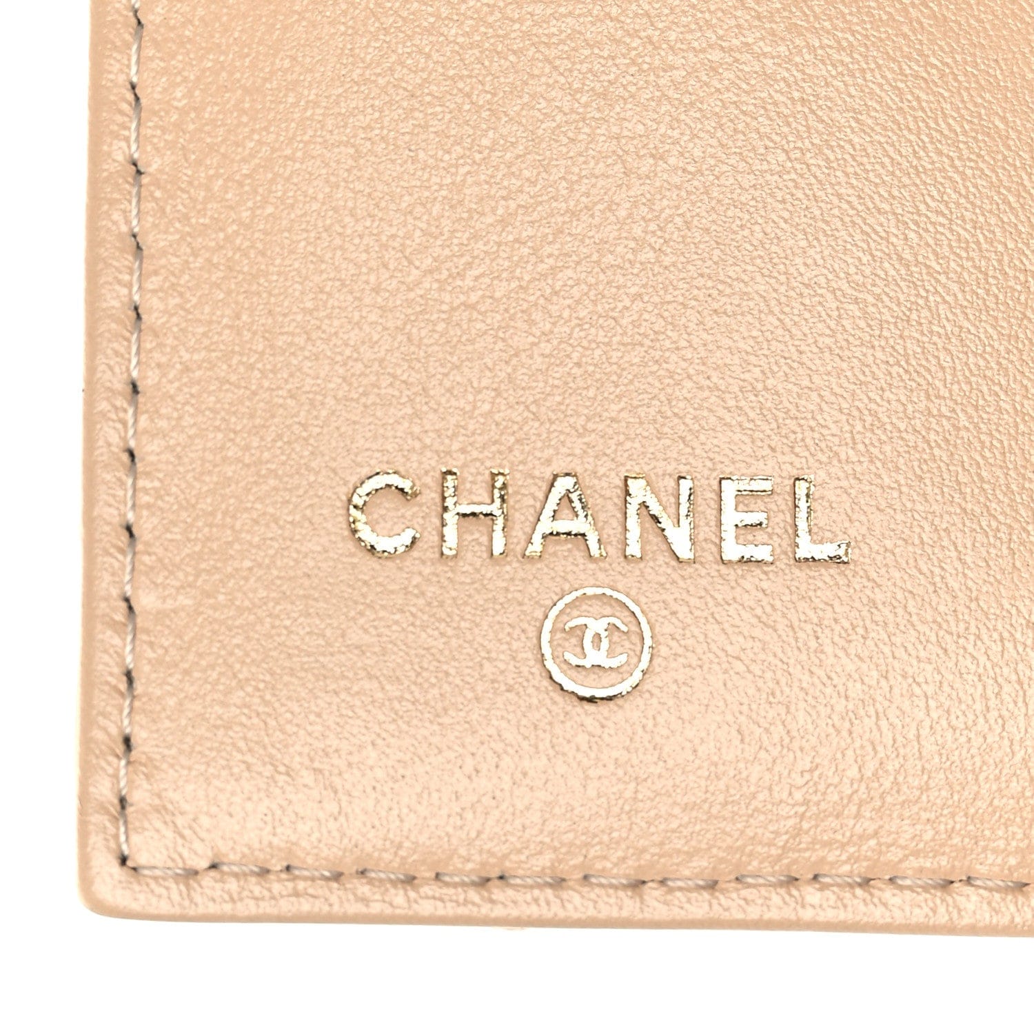 Chanel Caviar Quilted Large Gusset Flap Wallet Beige