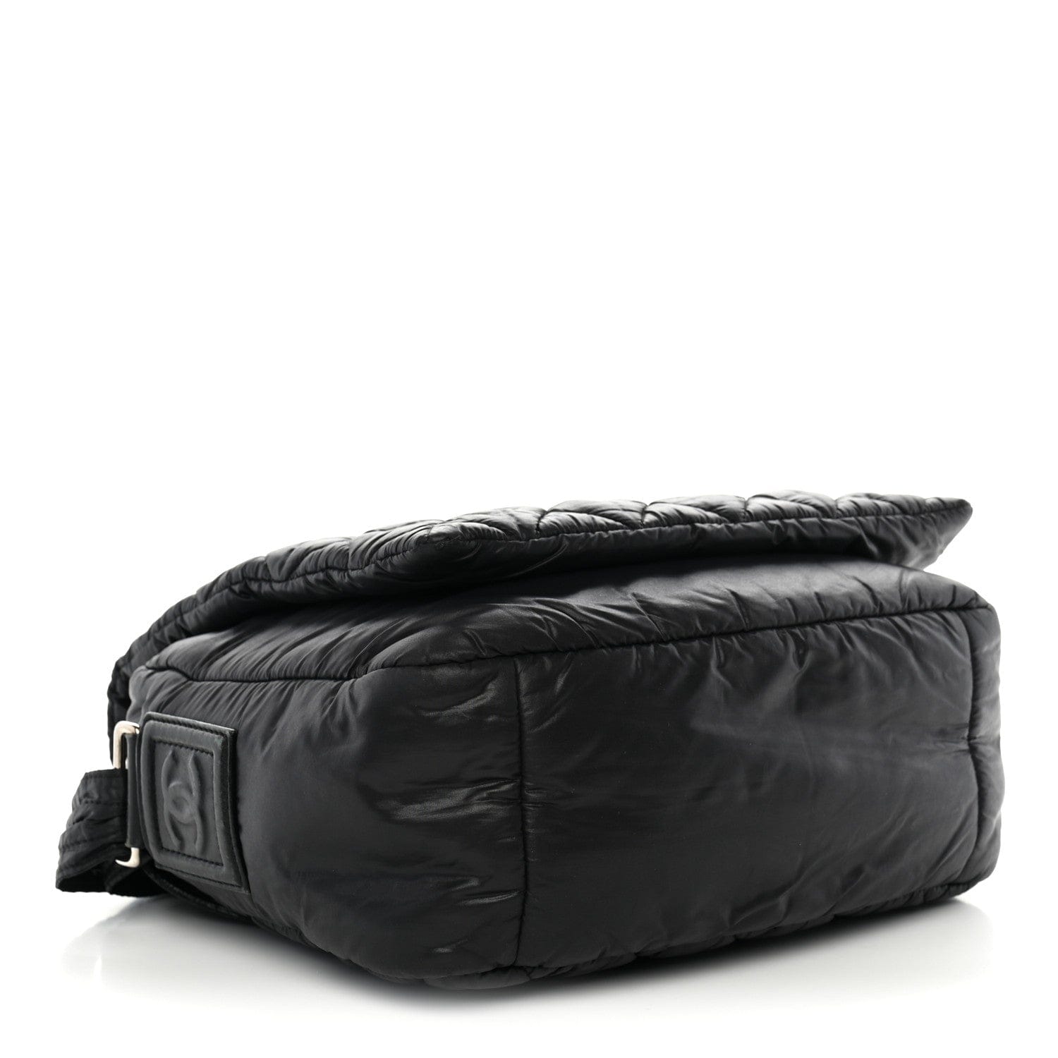 Chanel Nylon Small Coco Cocoon Messenger Bag Black