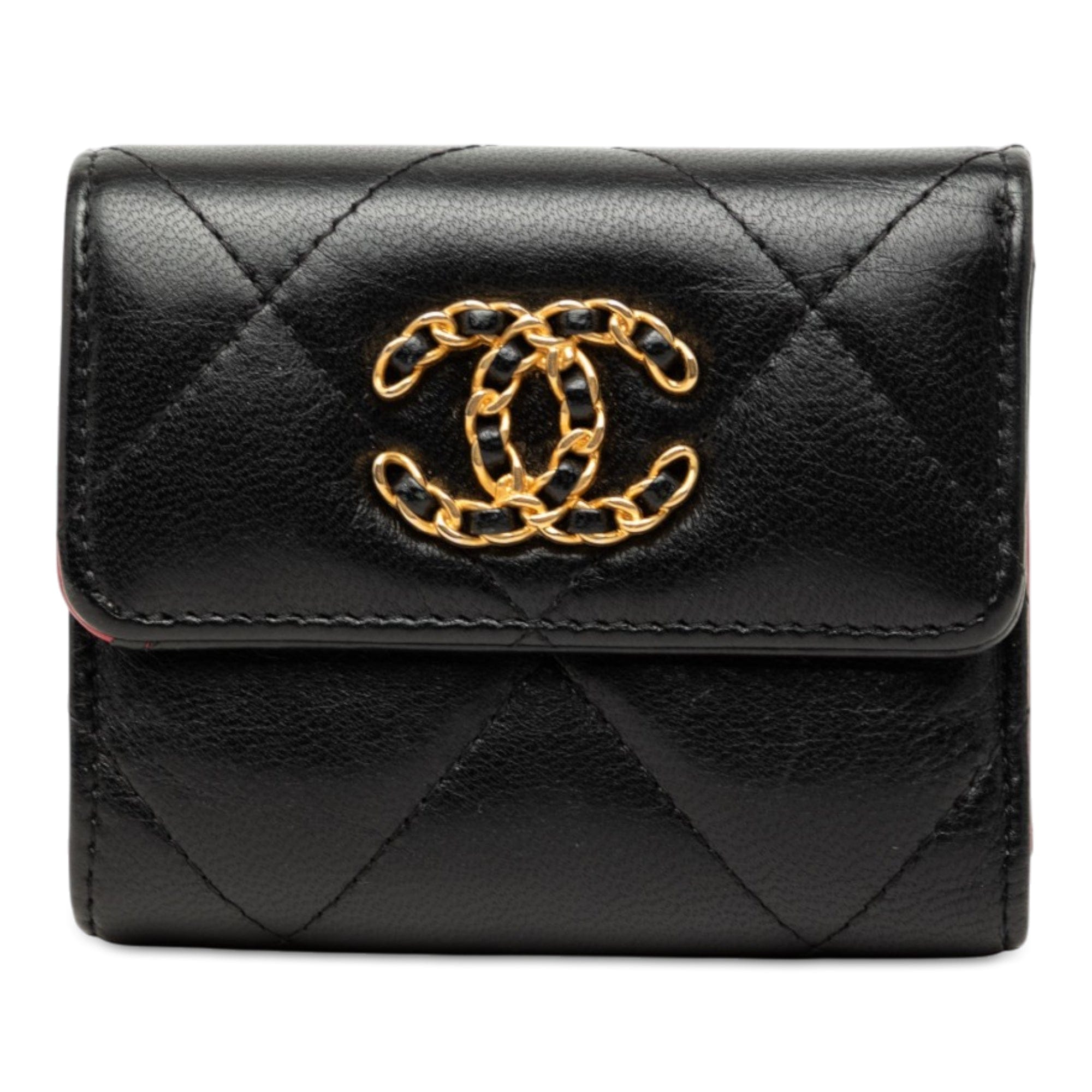 Chanel Quilted Lambskin 19 Flap Wallet