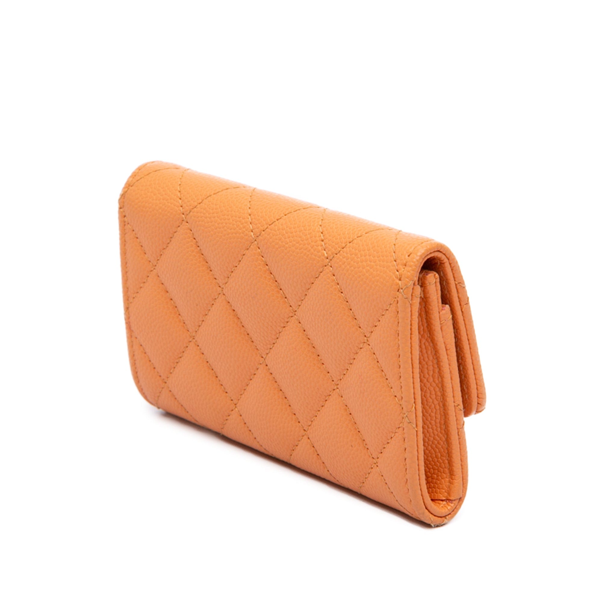 Chanel Quilted Caviar 19 Flap Card Holder