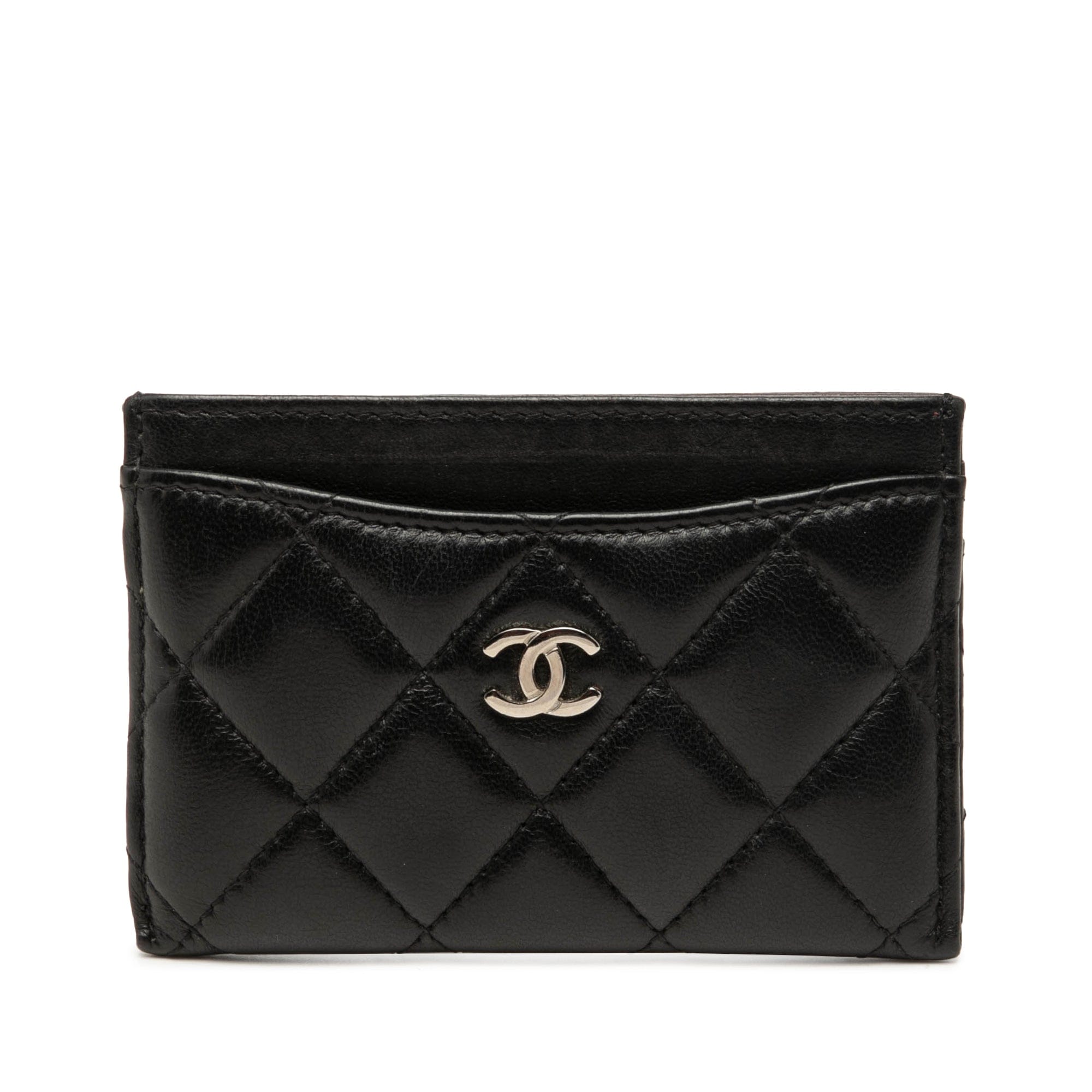Chanel CC Quilted Lambskin Card Holder
