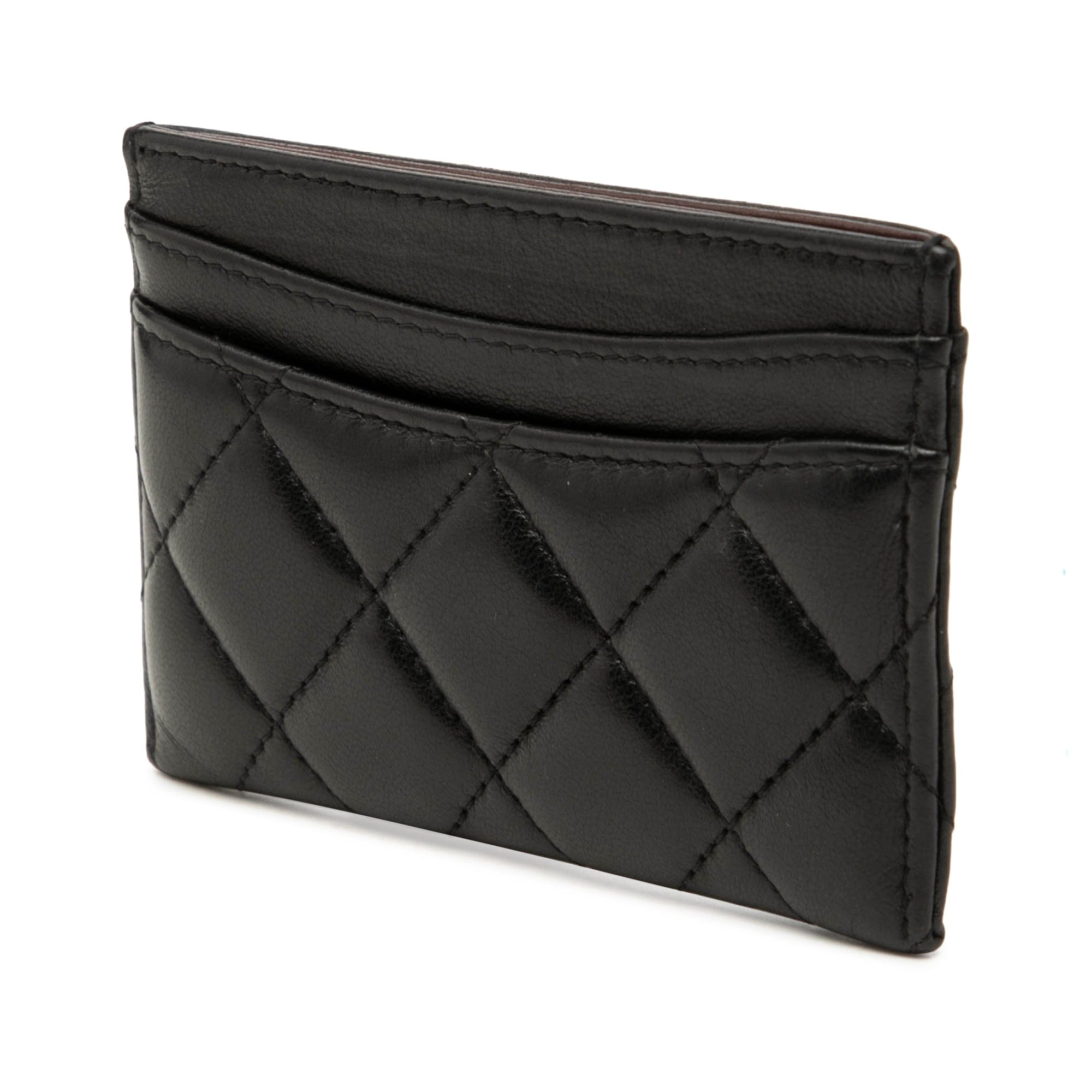 Chanel CC Quilted Lambskin Card Holder