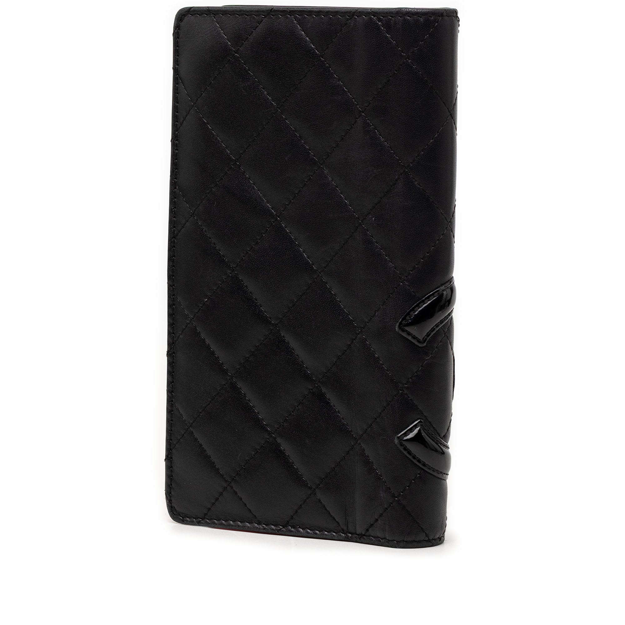 Chanel Quilted Lambskin Cambon Ligne Bifold Wallet