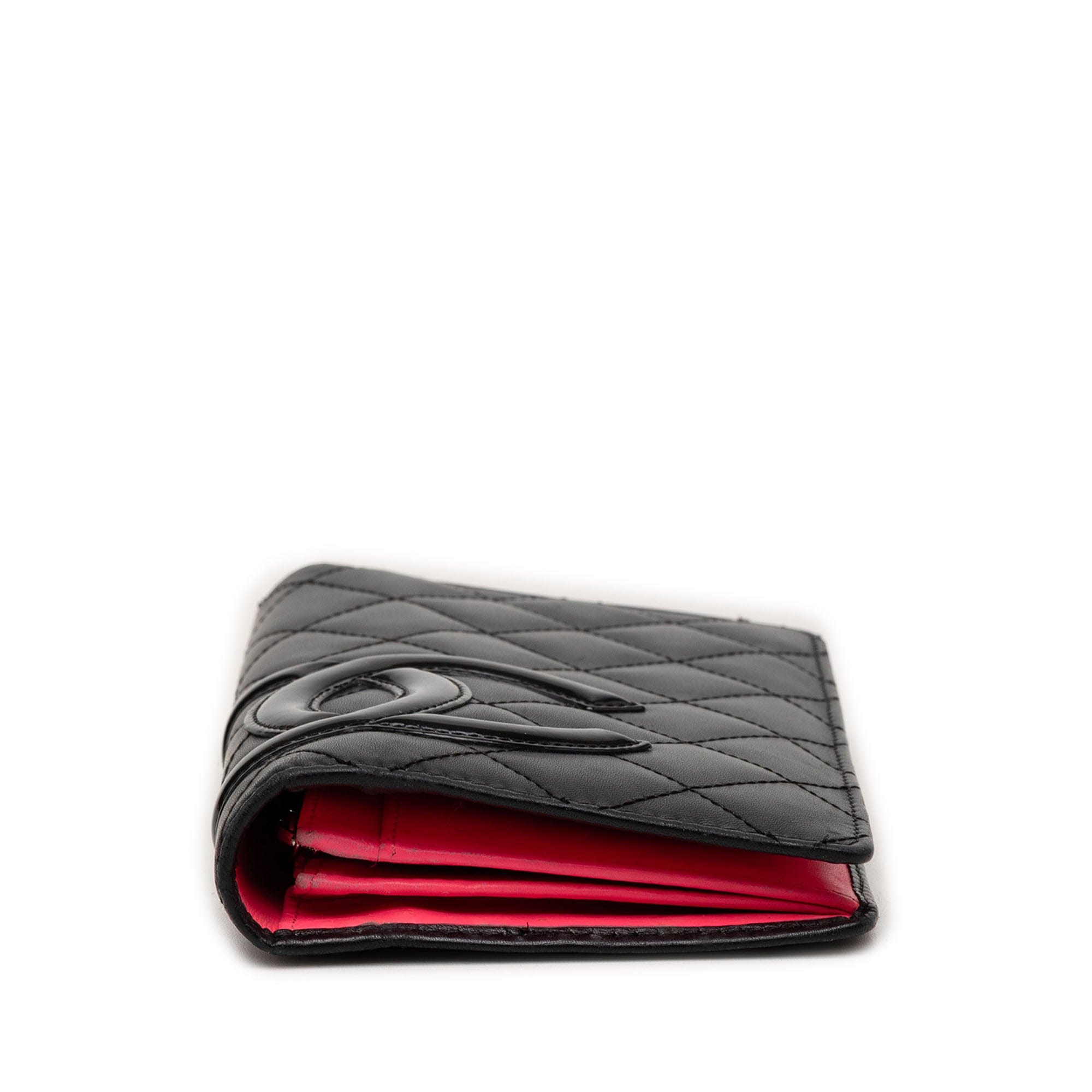 Chanel Quilted Lambskin Cambon Ligne Bifold Wallet