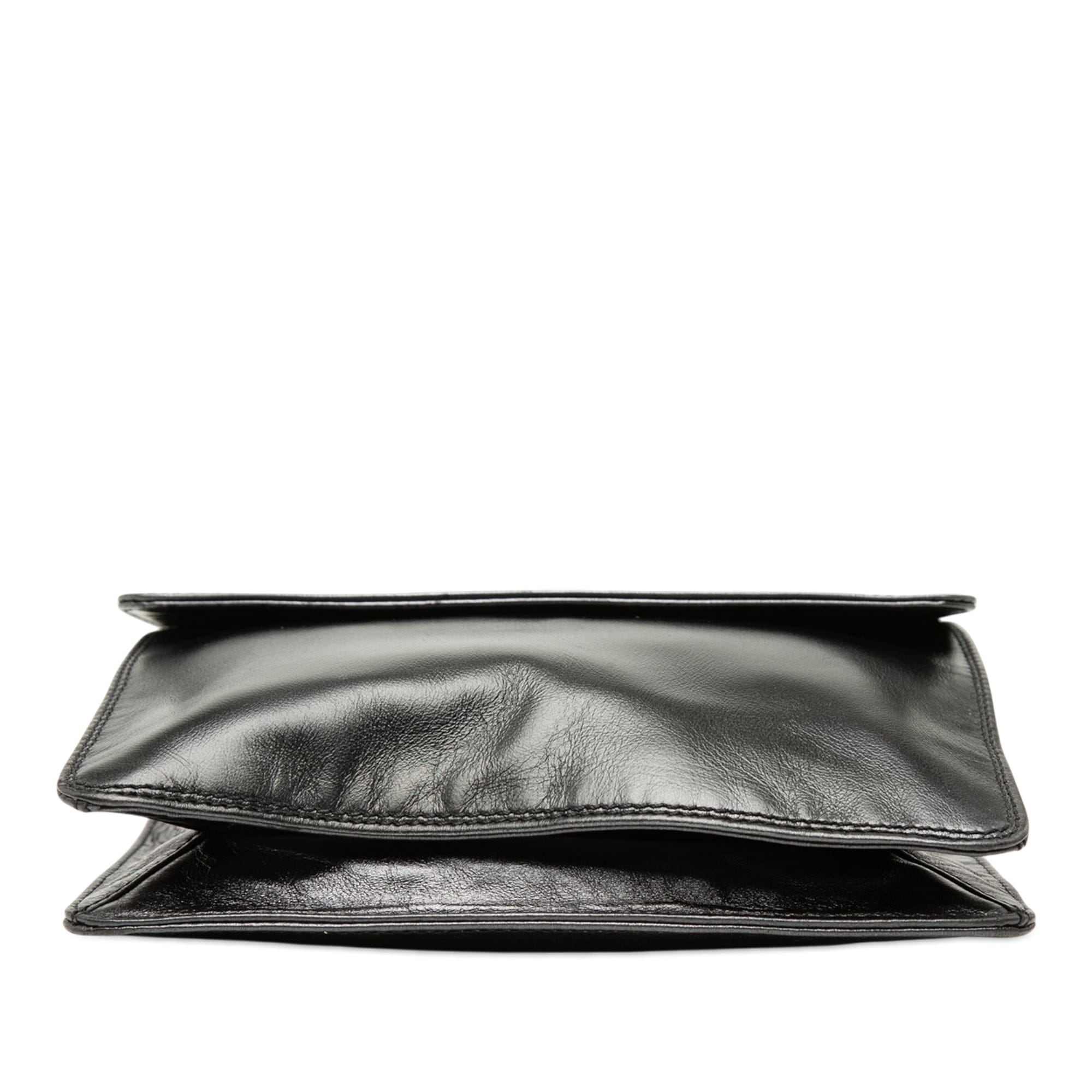Chanel Lambskin Logo Messenger Bag