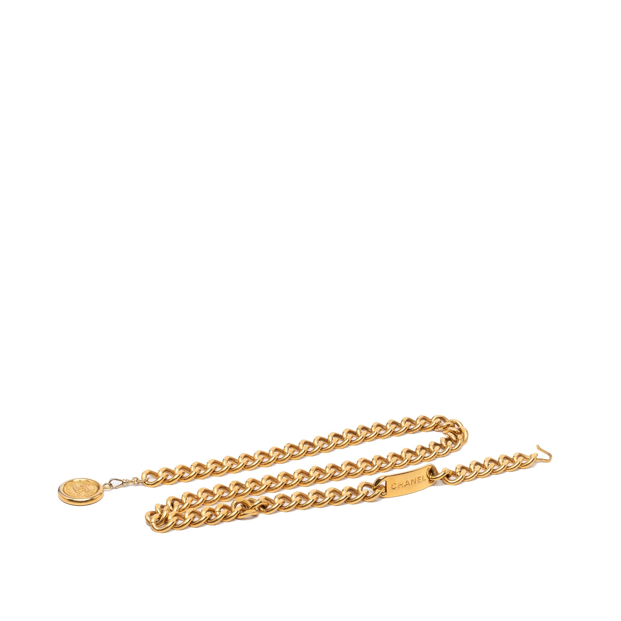 Chanel CC Gold Plated 31 Rue Cambon Medallion Chain Belt