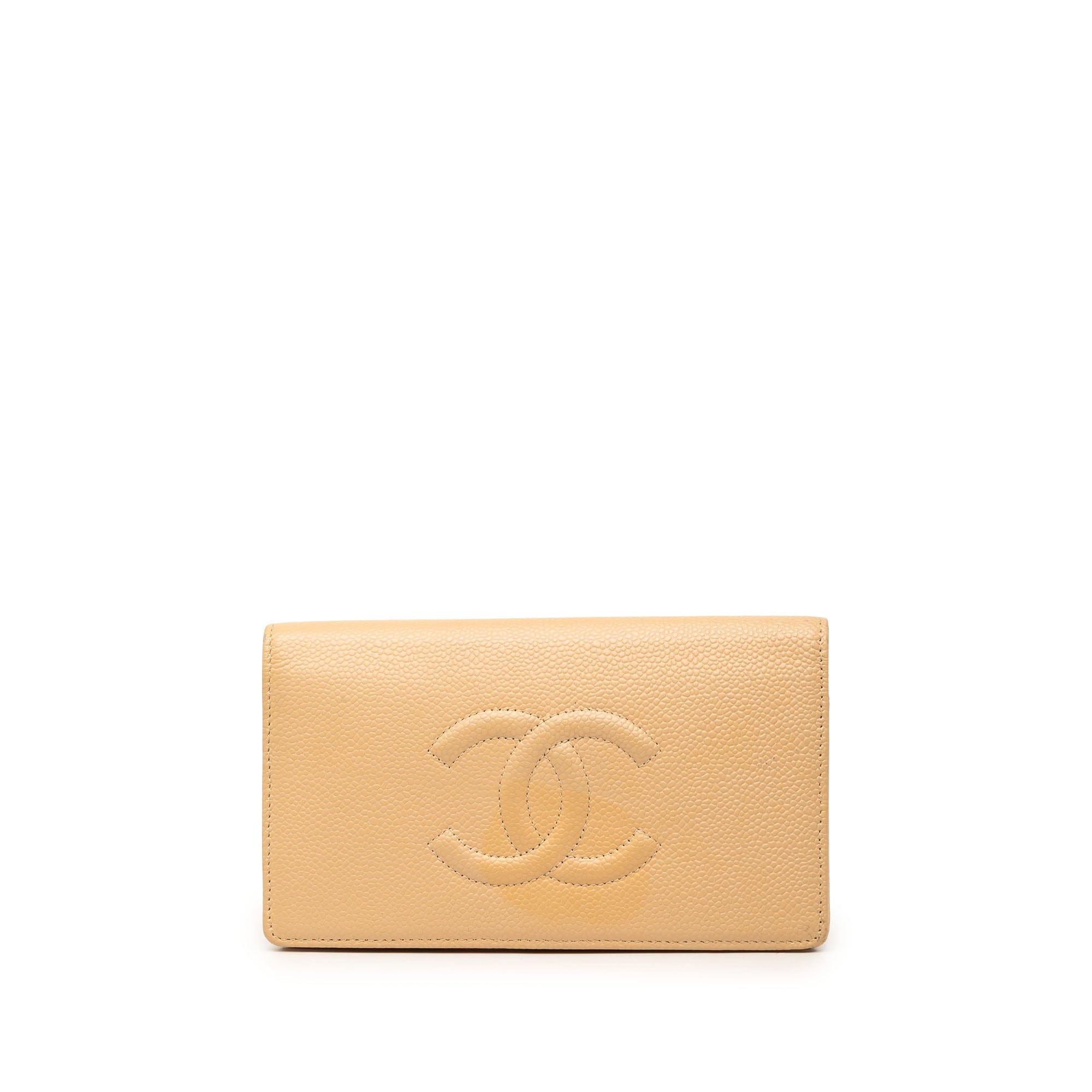 Chanel CC Caviar Bifold Long Wallet