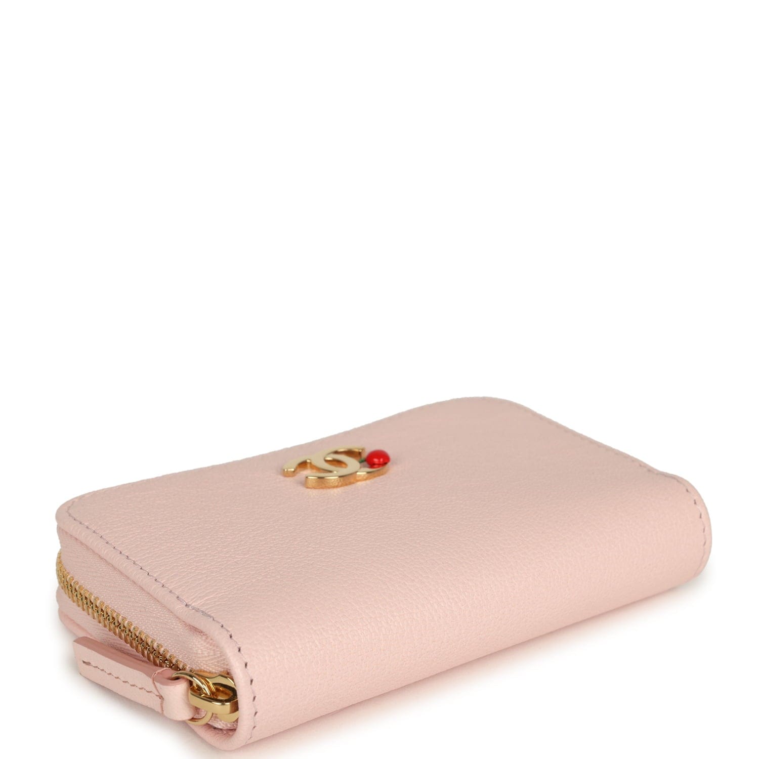 Chanel Lucky Park Coin Wallet Light Pink Grained Goatskin Gold Hardware