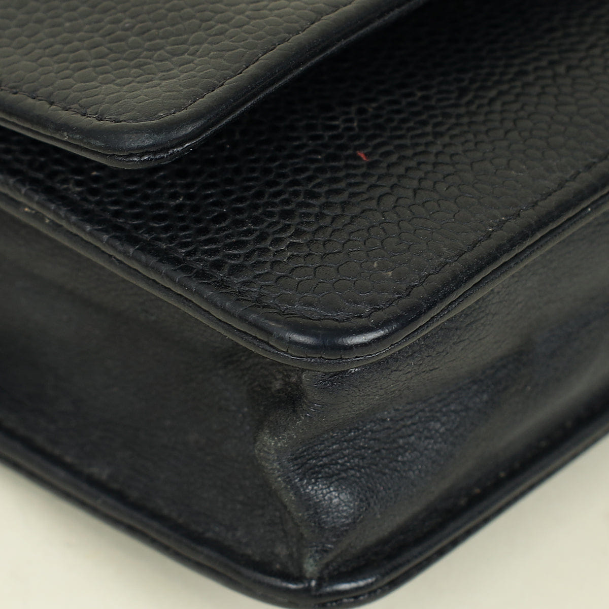 Chanel Black CC Timeless Wallet On Chain
