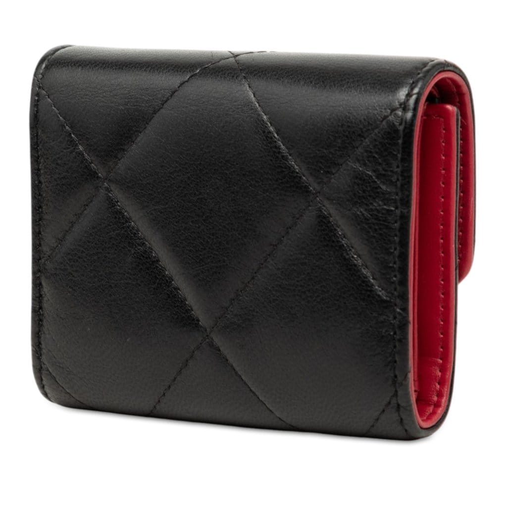 Chanel Quilted Lambskin 19 Flap Wallet