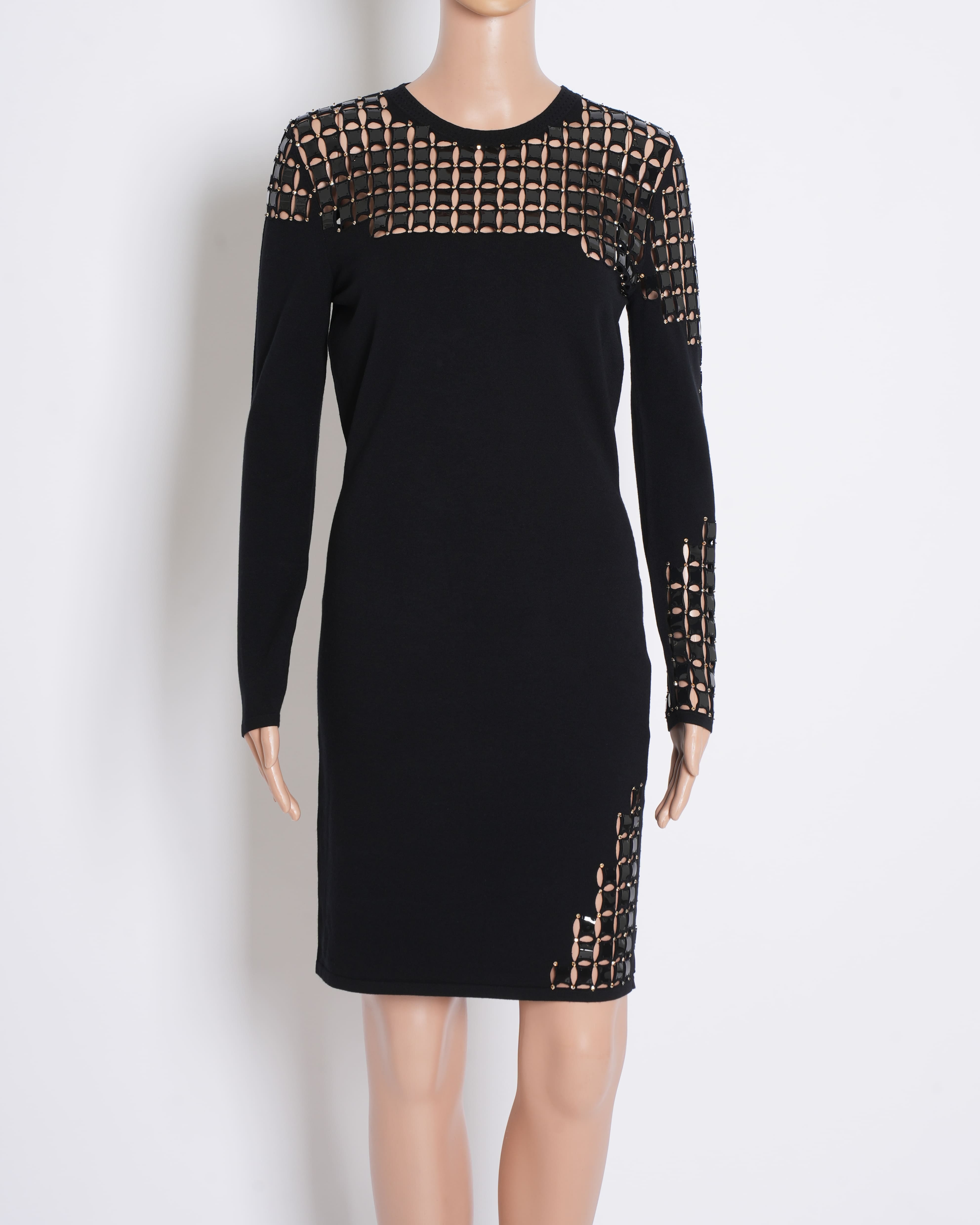 Versace Bodycon Dress In Black