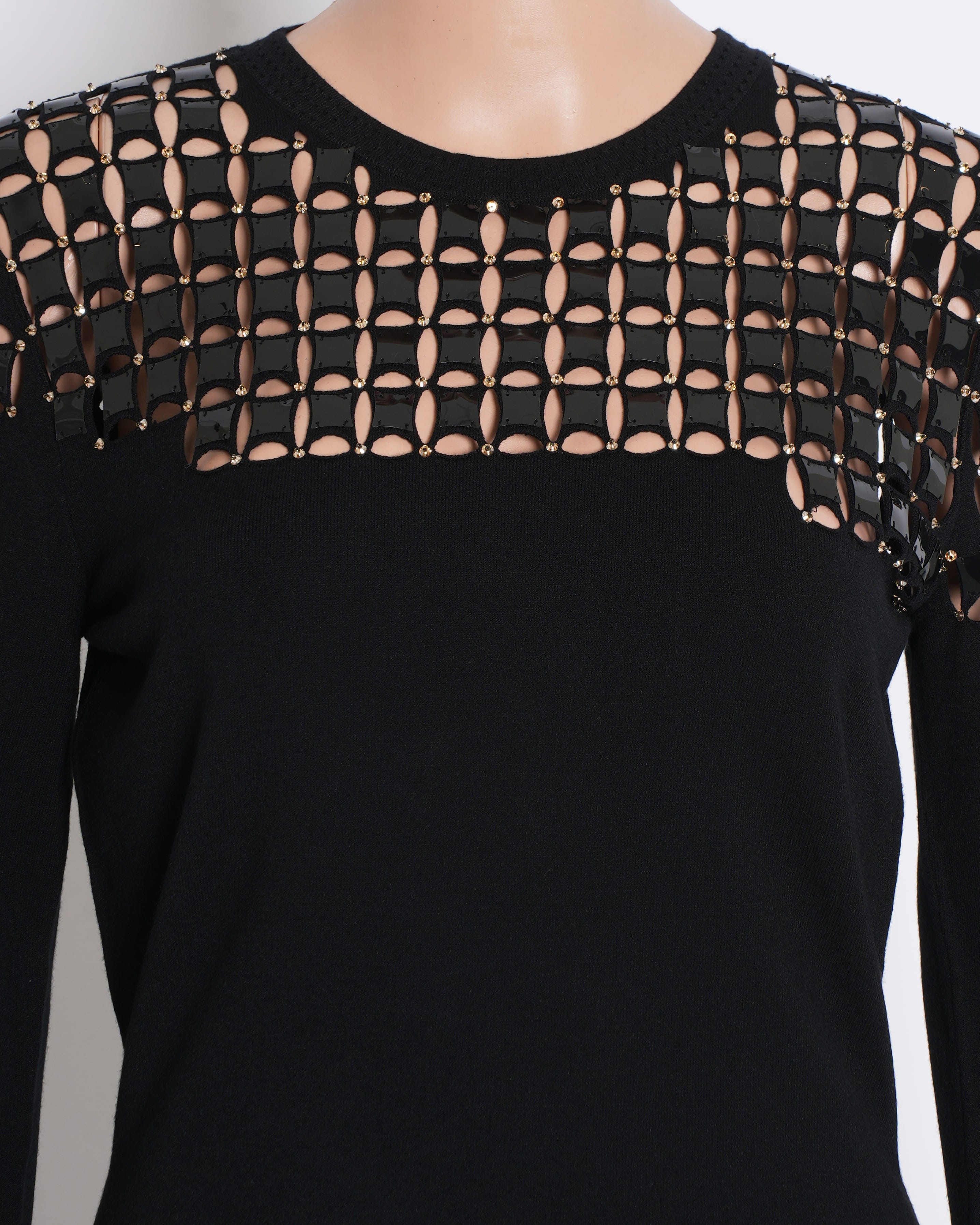 Versace Bodycon Dress In Black