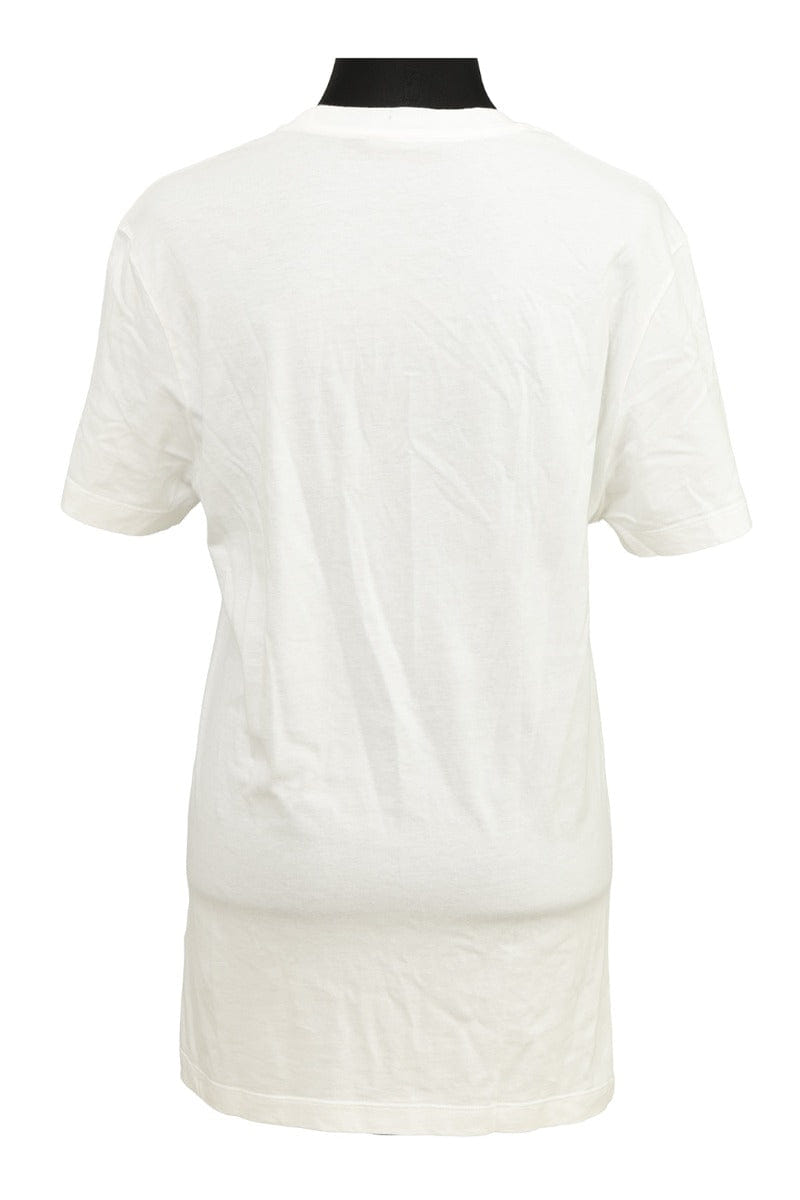 Versace Size - M White Medusa Head Logo Print T - Shirt